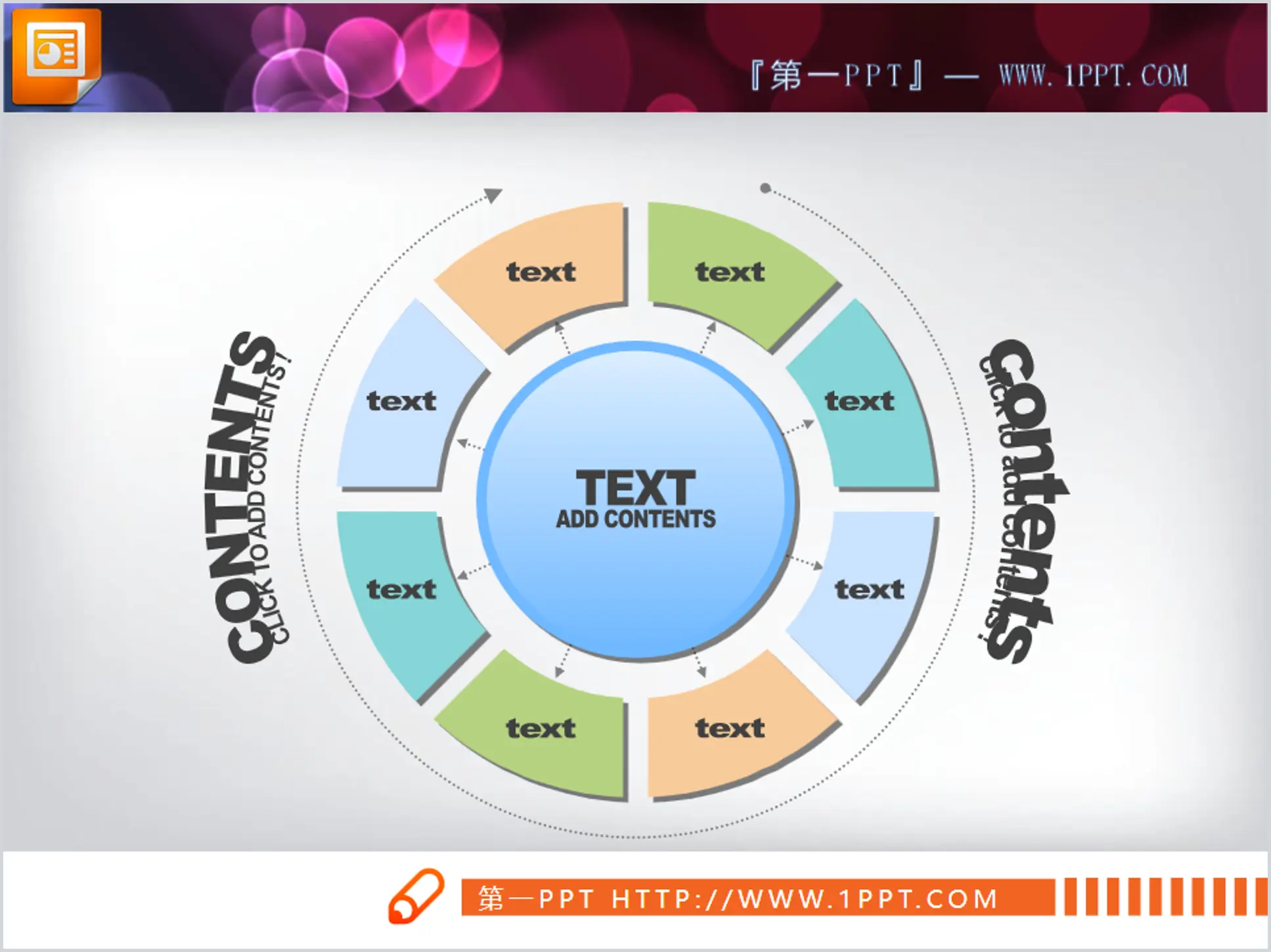 Crystal style diffusion relationship slideshow relationship diagram download