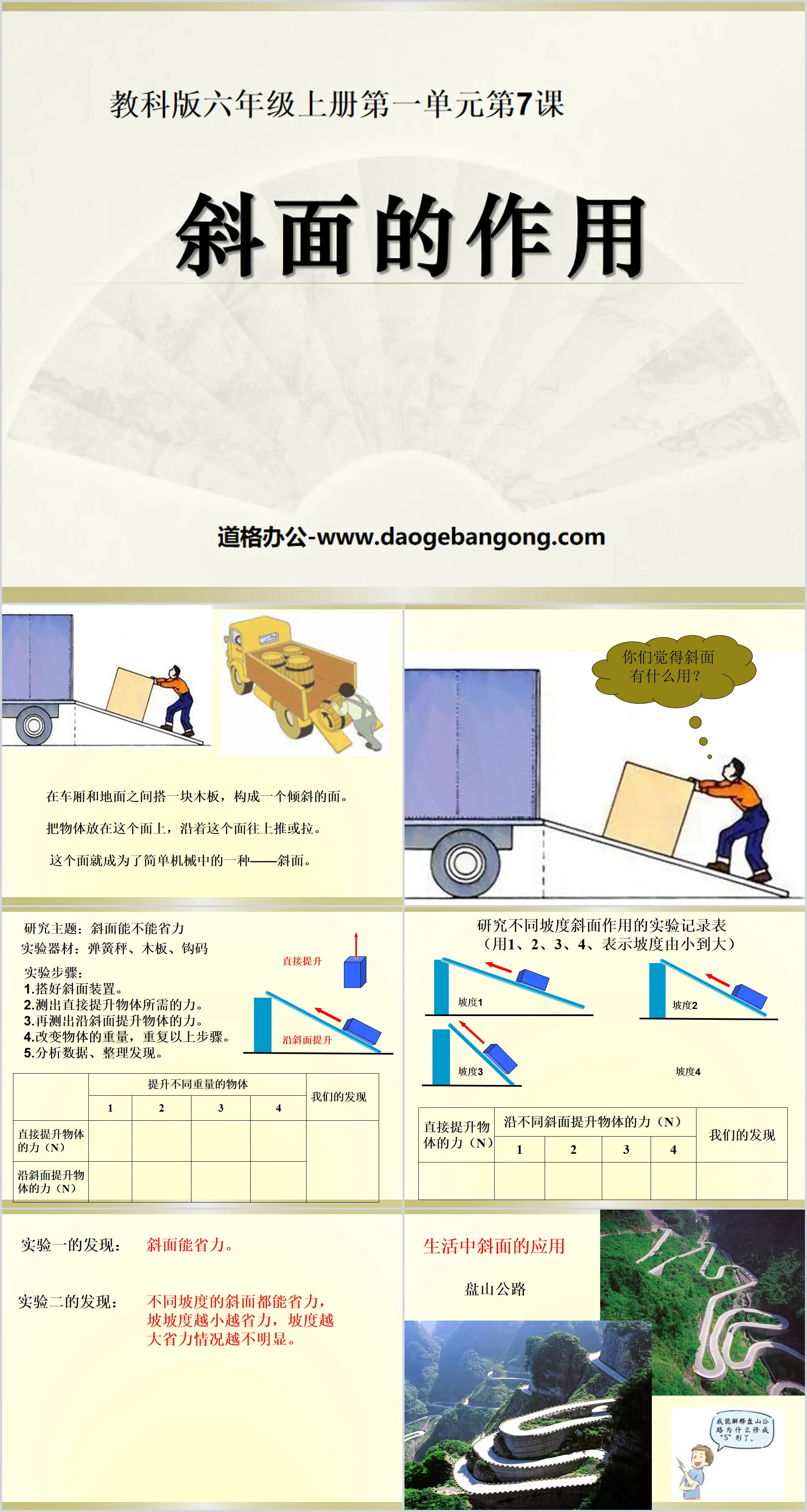 《斜面的作用》工具與機械PPT課件4