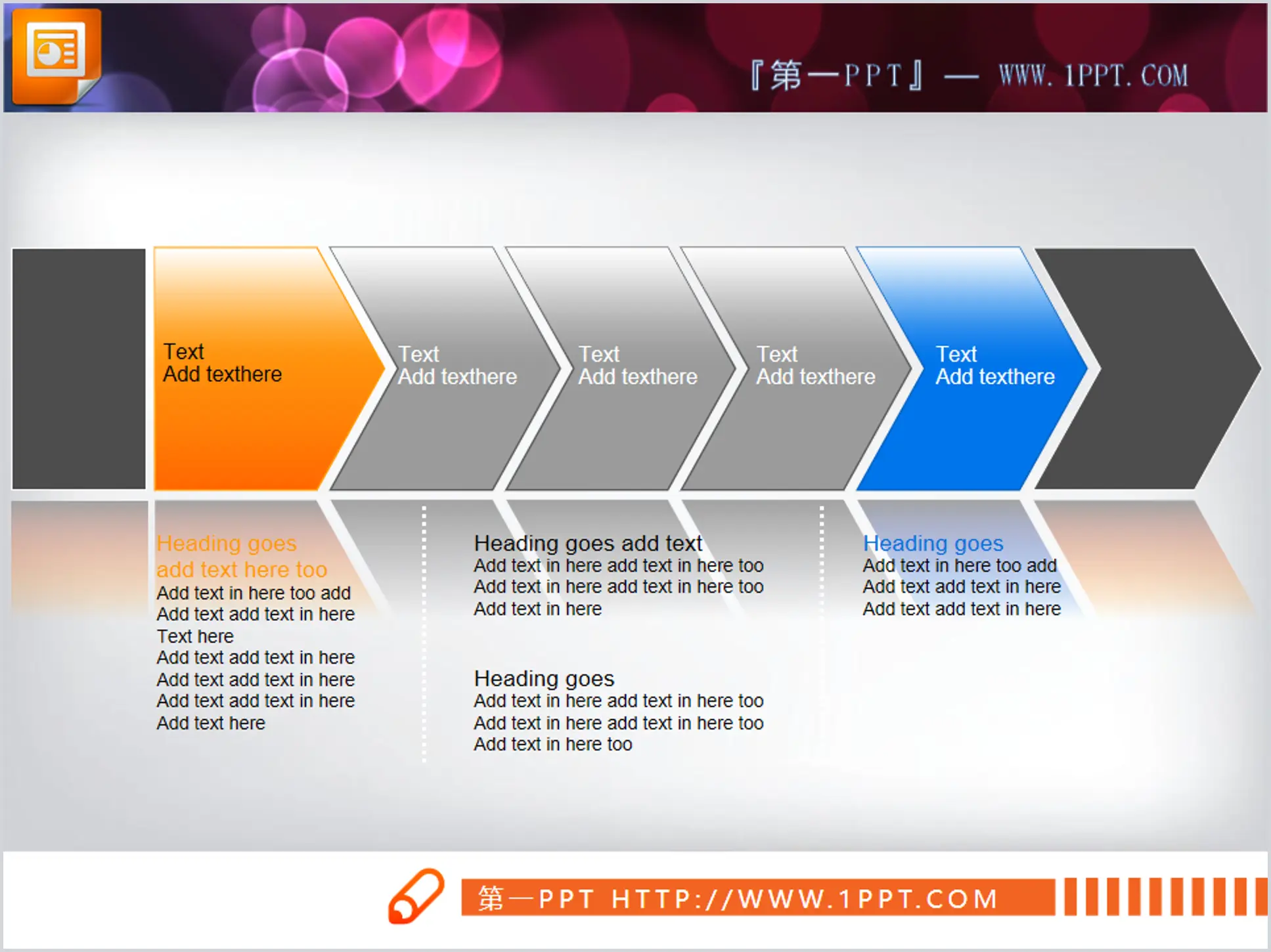 Product description flow chart slide material download