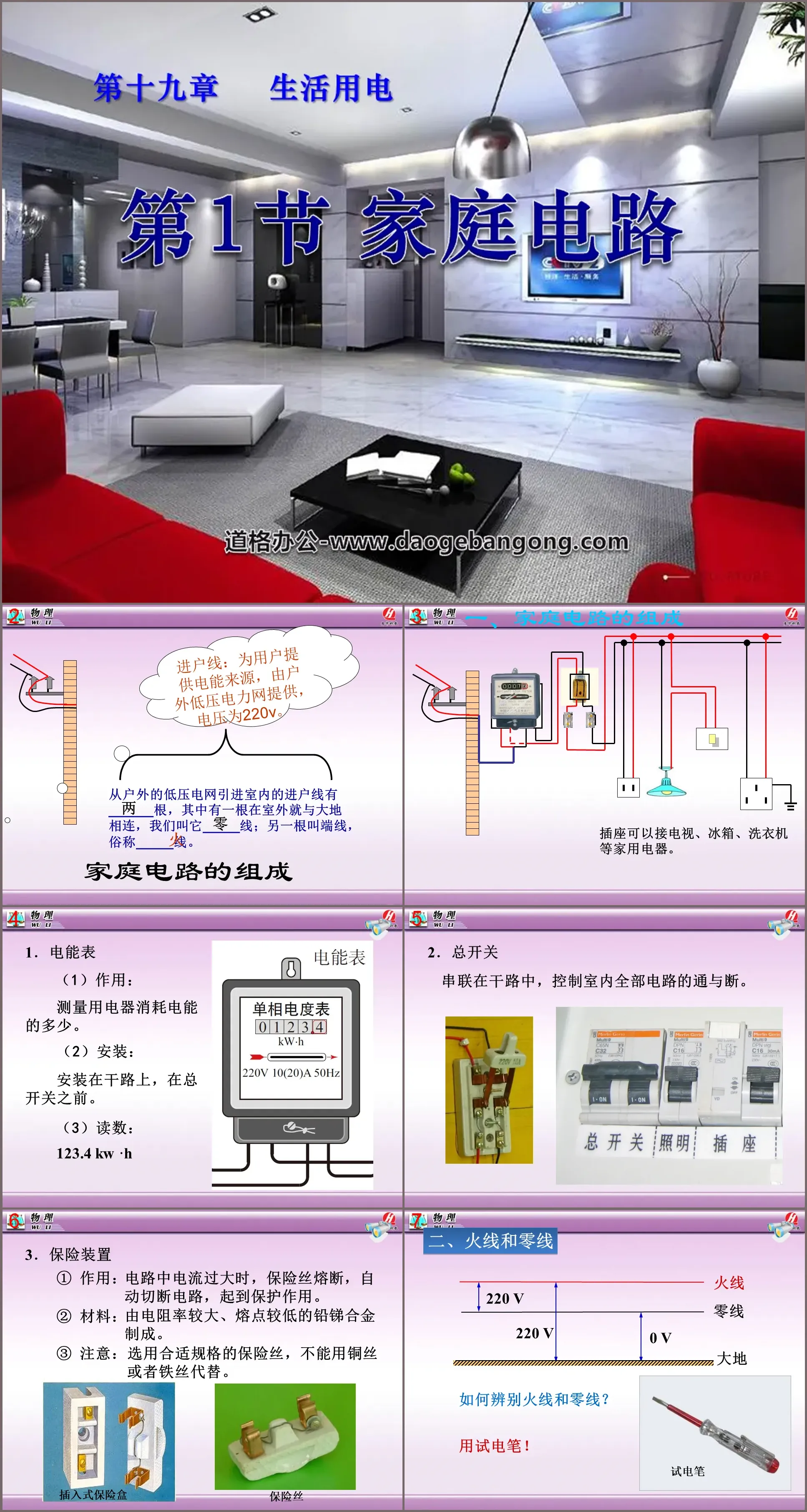 《家庭电路》生活用电PPT课件3
