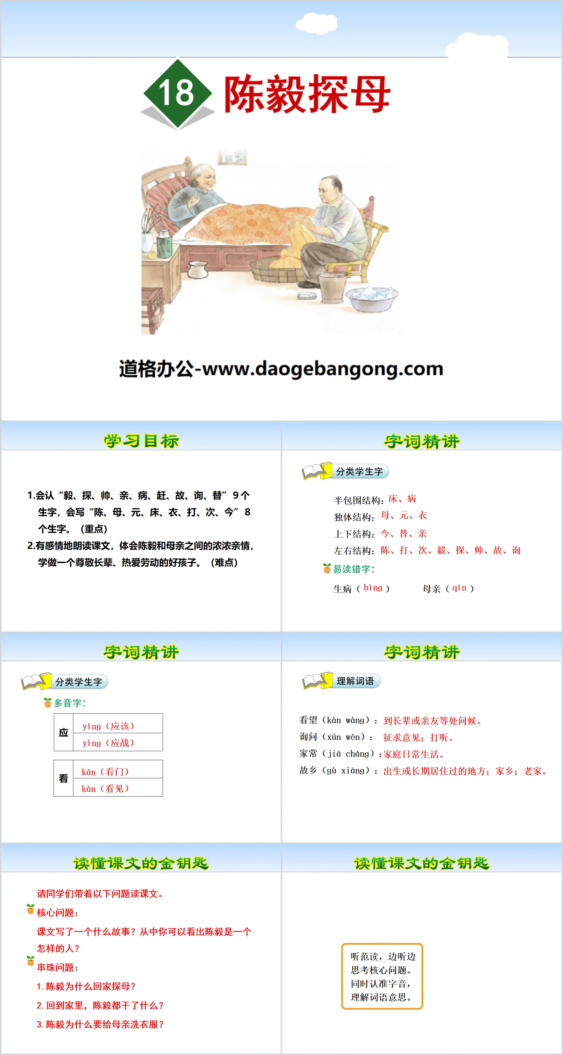 《陳毅探母》PPT下載