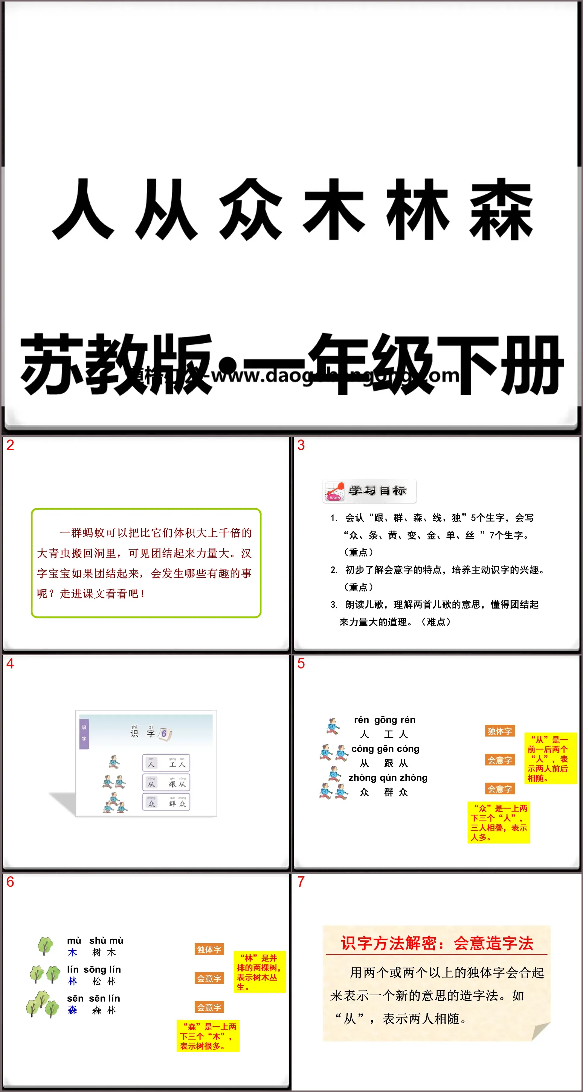 《人从众木林森》PPT