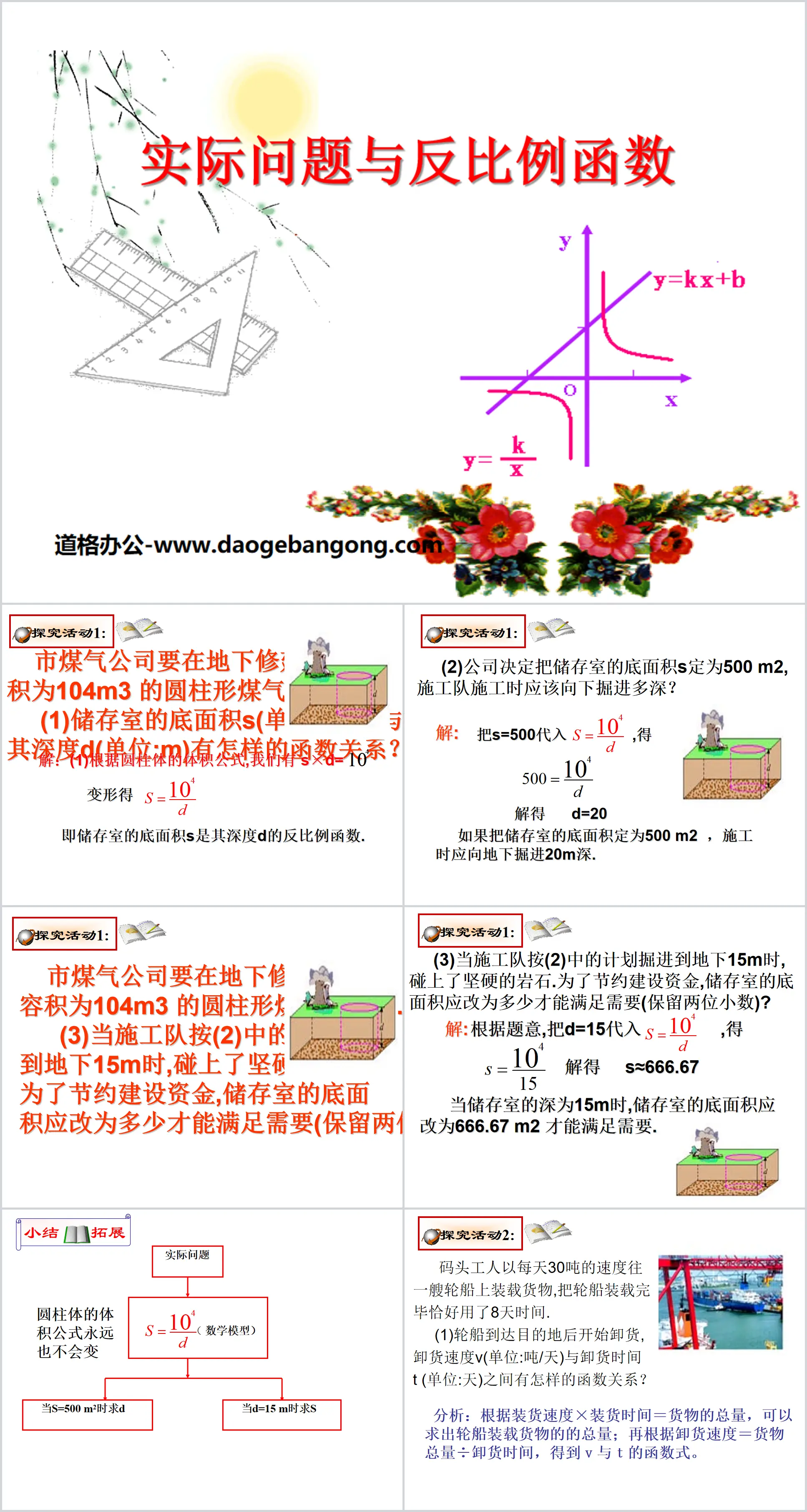 《实际问题与反比例函数》反比例函数PPT课件4
