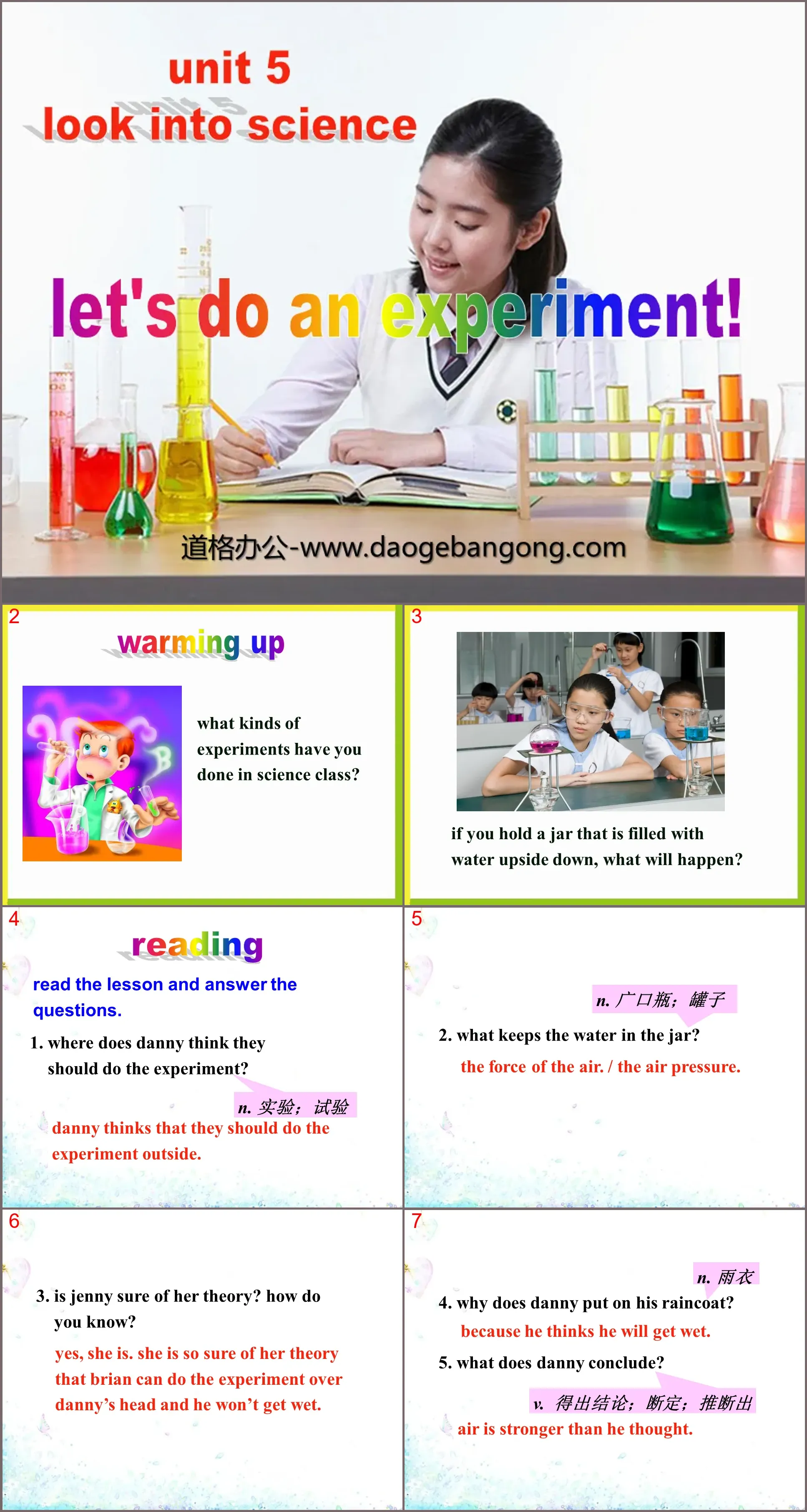 《Let's Do an Experiment》Look into Science! PPT免费课件