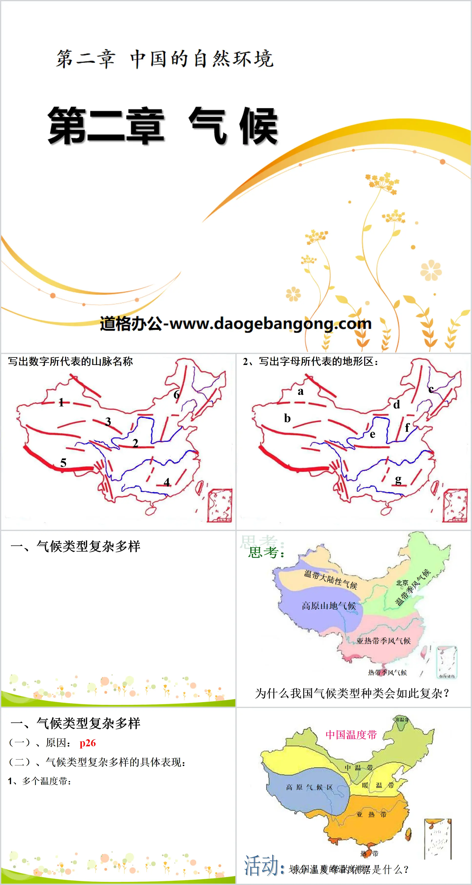 《气候》中国的自然环境PPT课件
