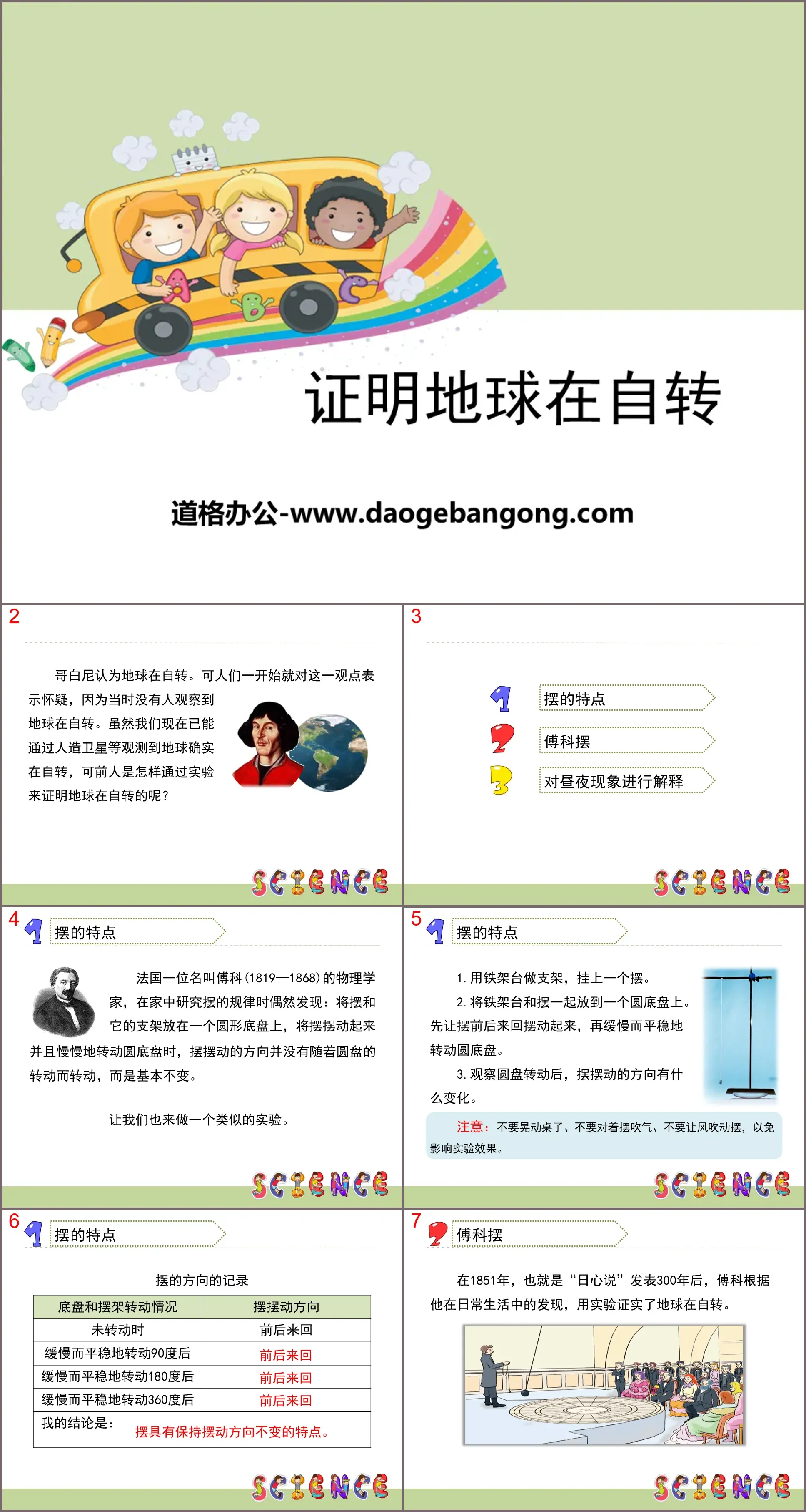 《证明地球在自转》地球的运动PPT