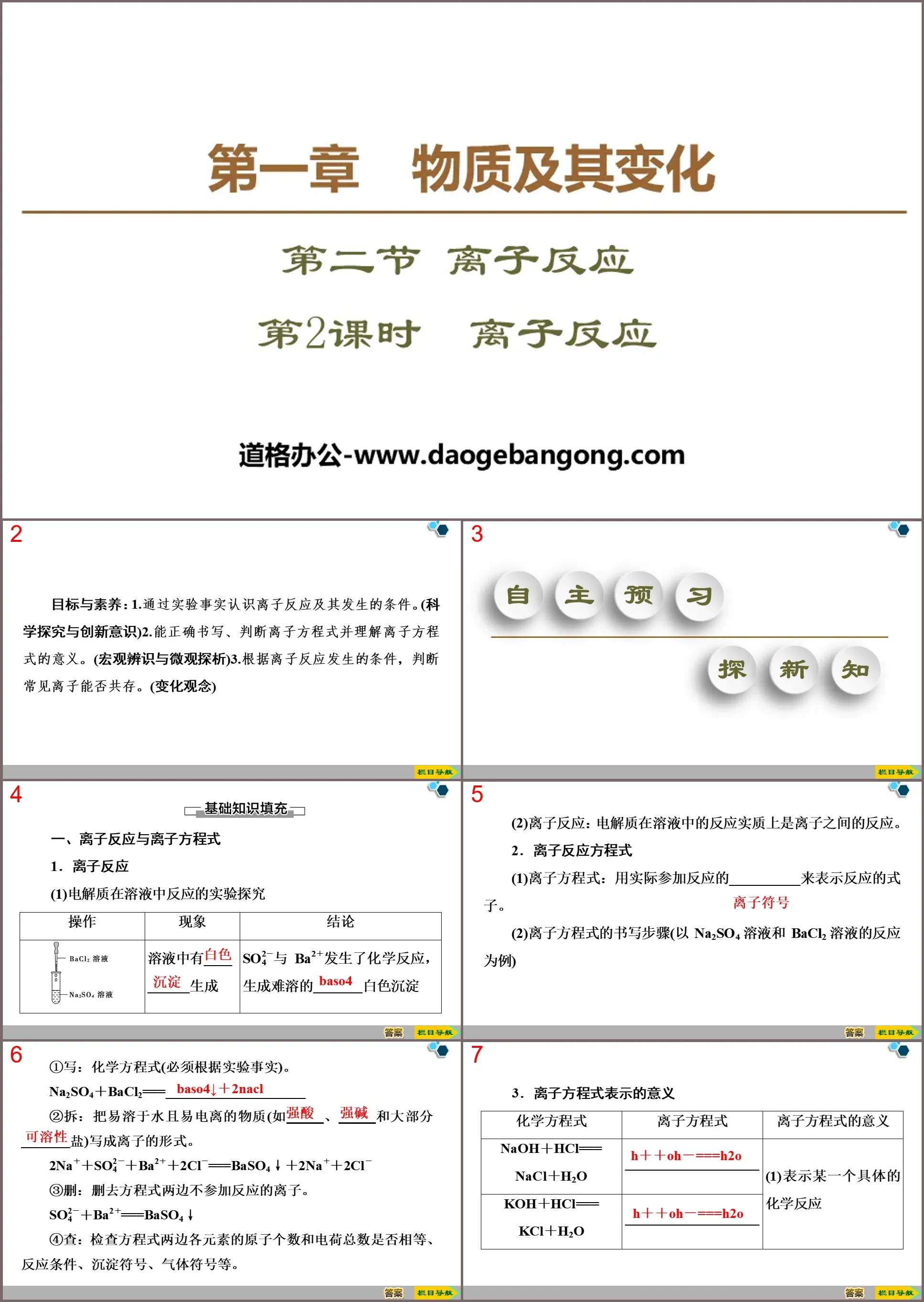 《離子反應》PPT