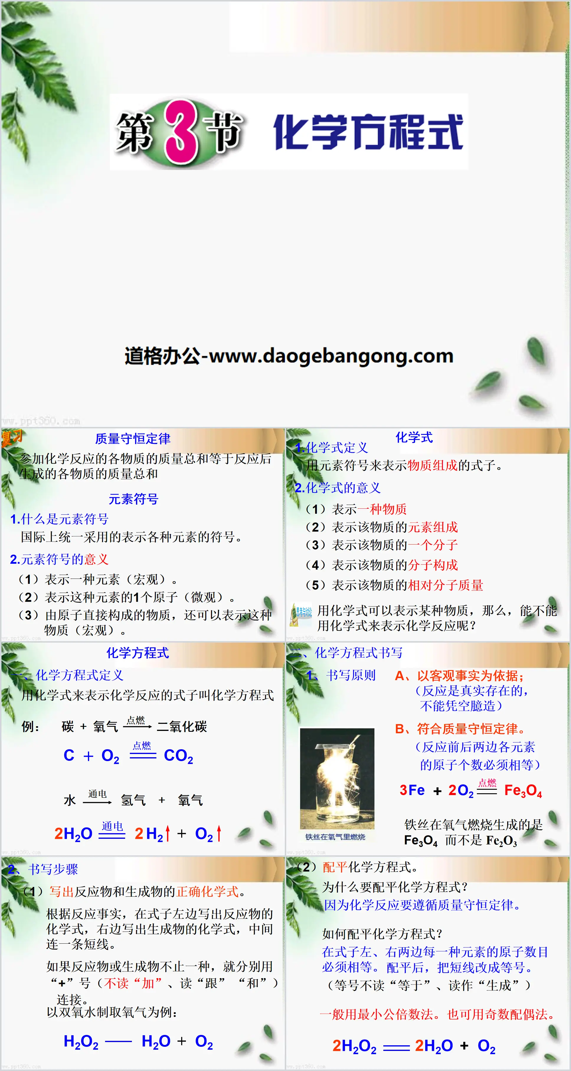 《化學方程式》PPT