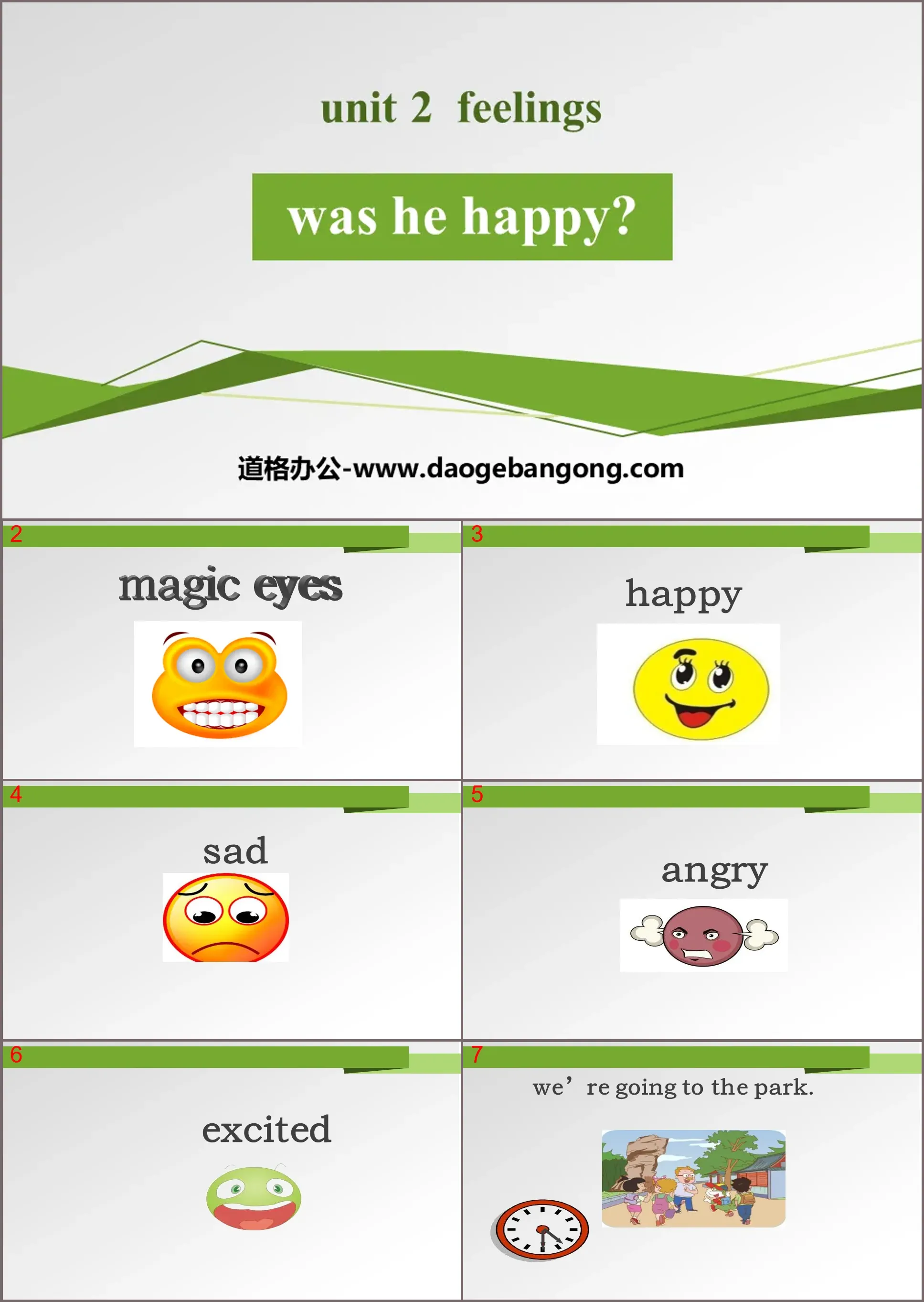 "Was he happy?" Feelings PPT