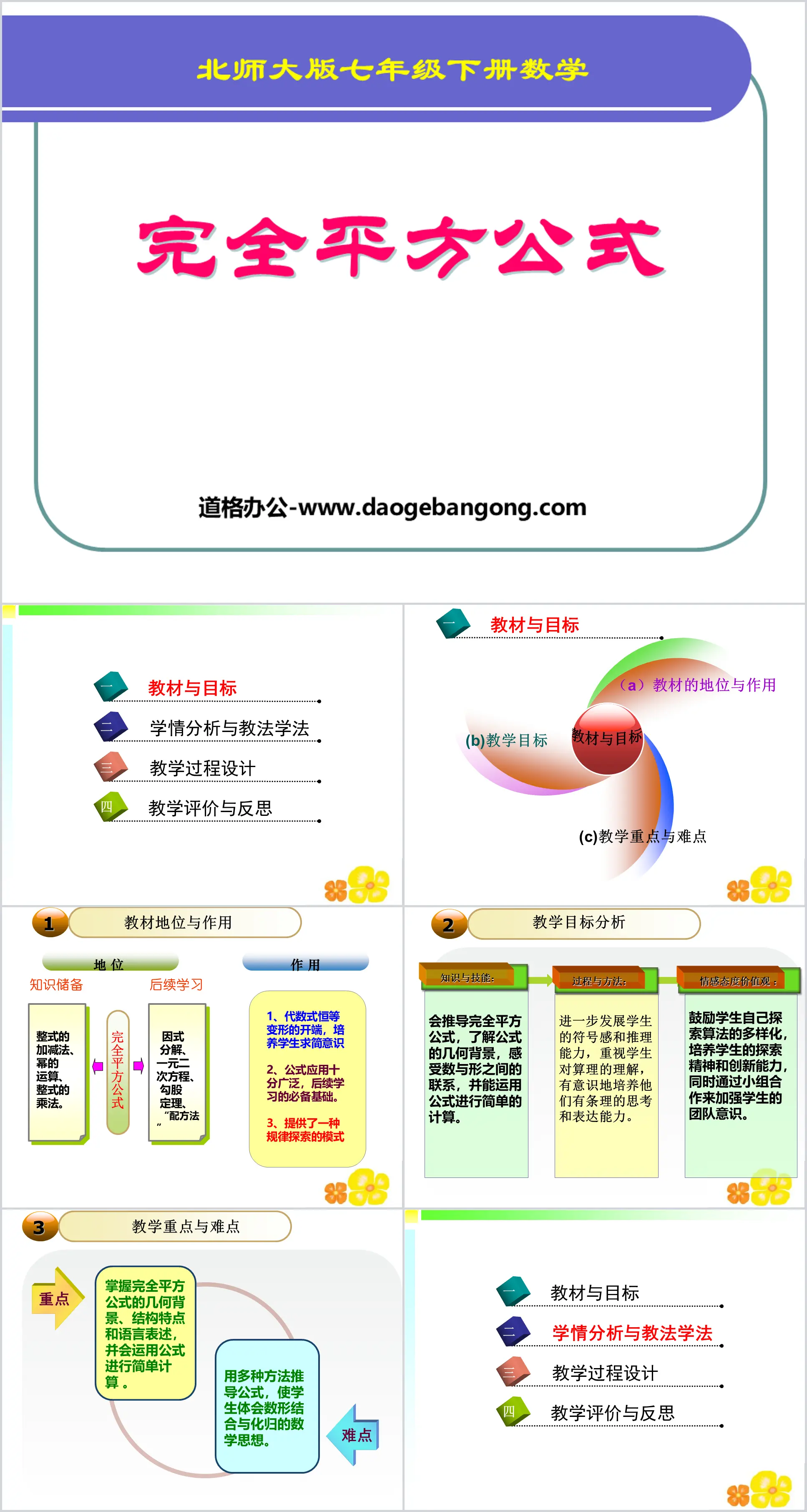 《完全平方公式》整式的運算PPT課件2