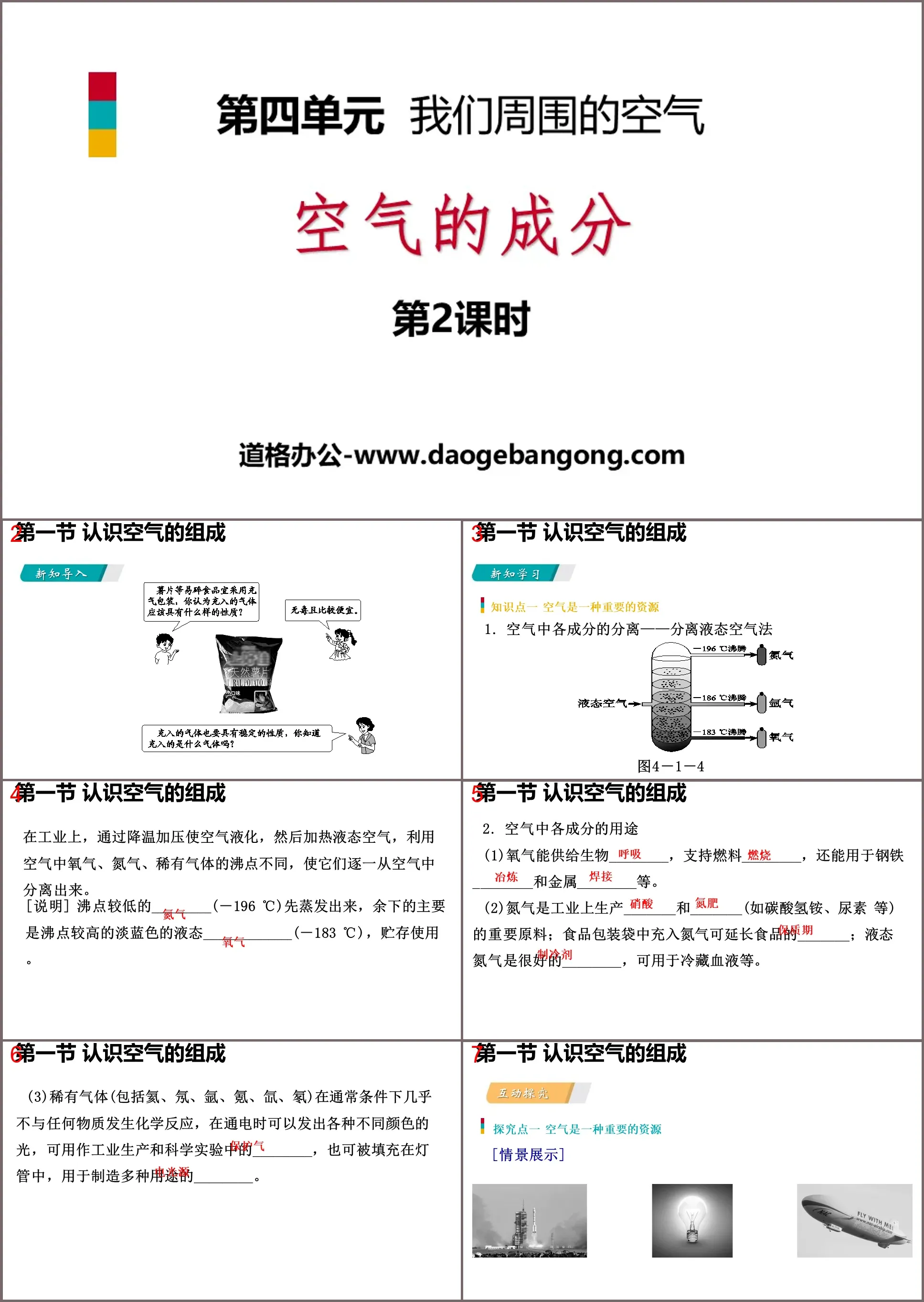 《空气的成分》我们周围的空气PPT课时(第2课时)
