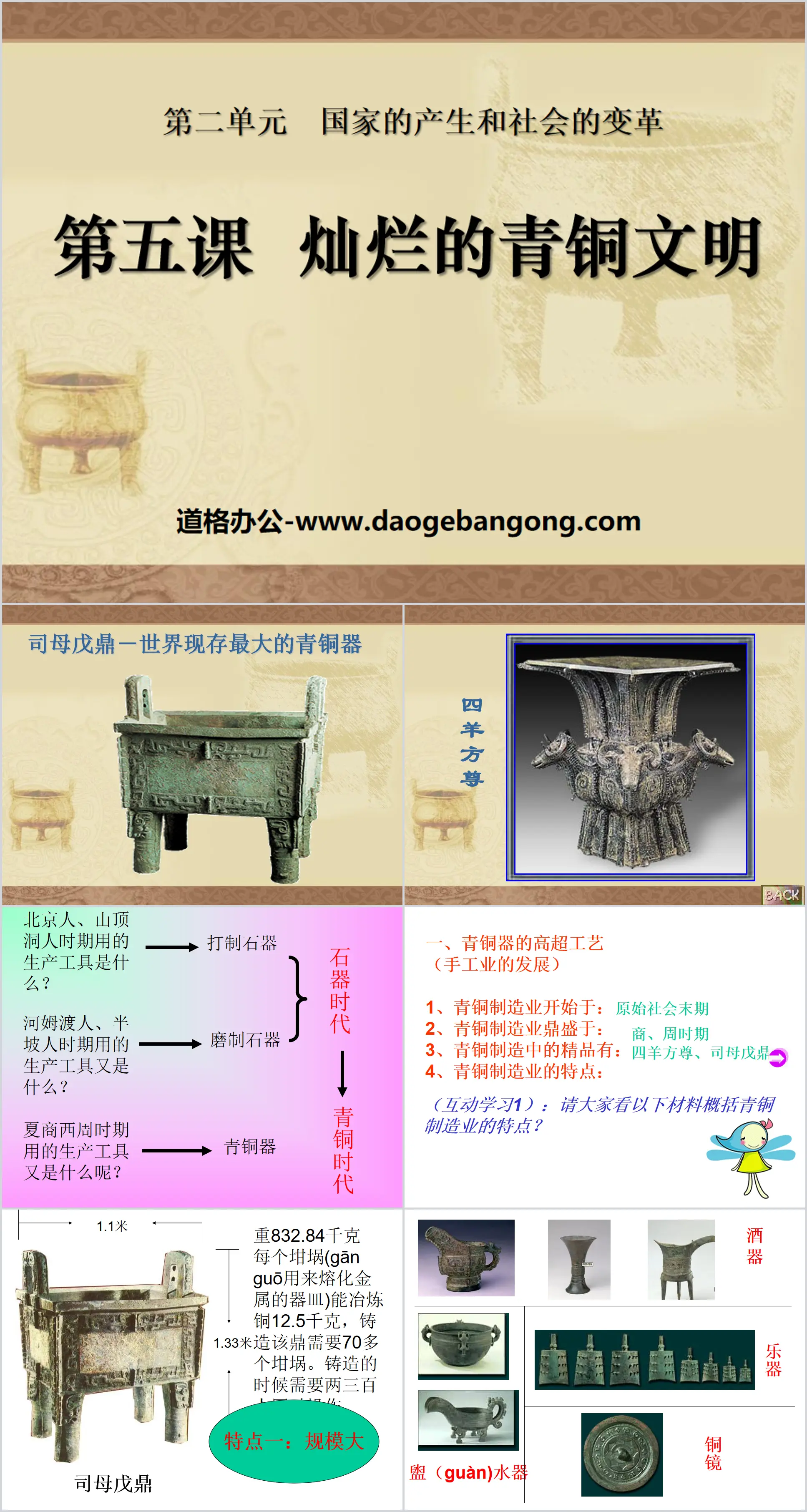 《灿烂的青铜文明》国家的产生和社会的变革PPT课件2
