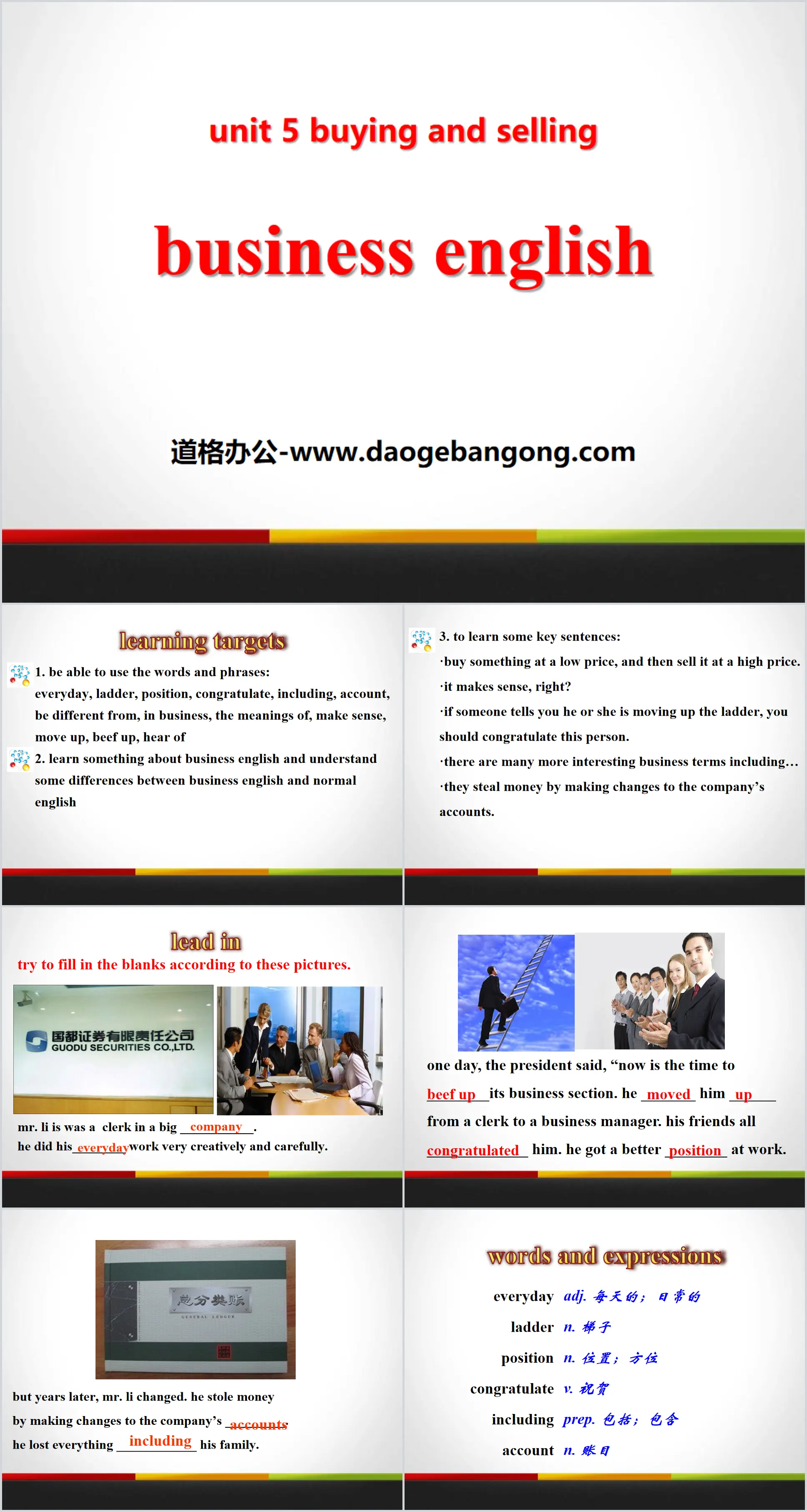 《Business English》Buying and Selling PPT教学课件
