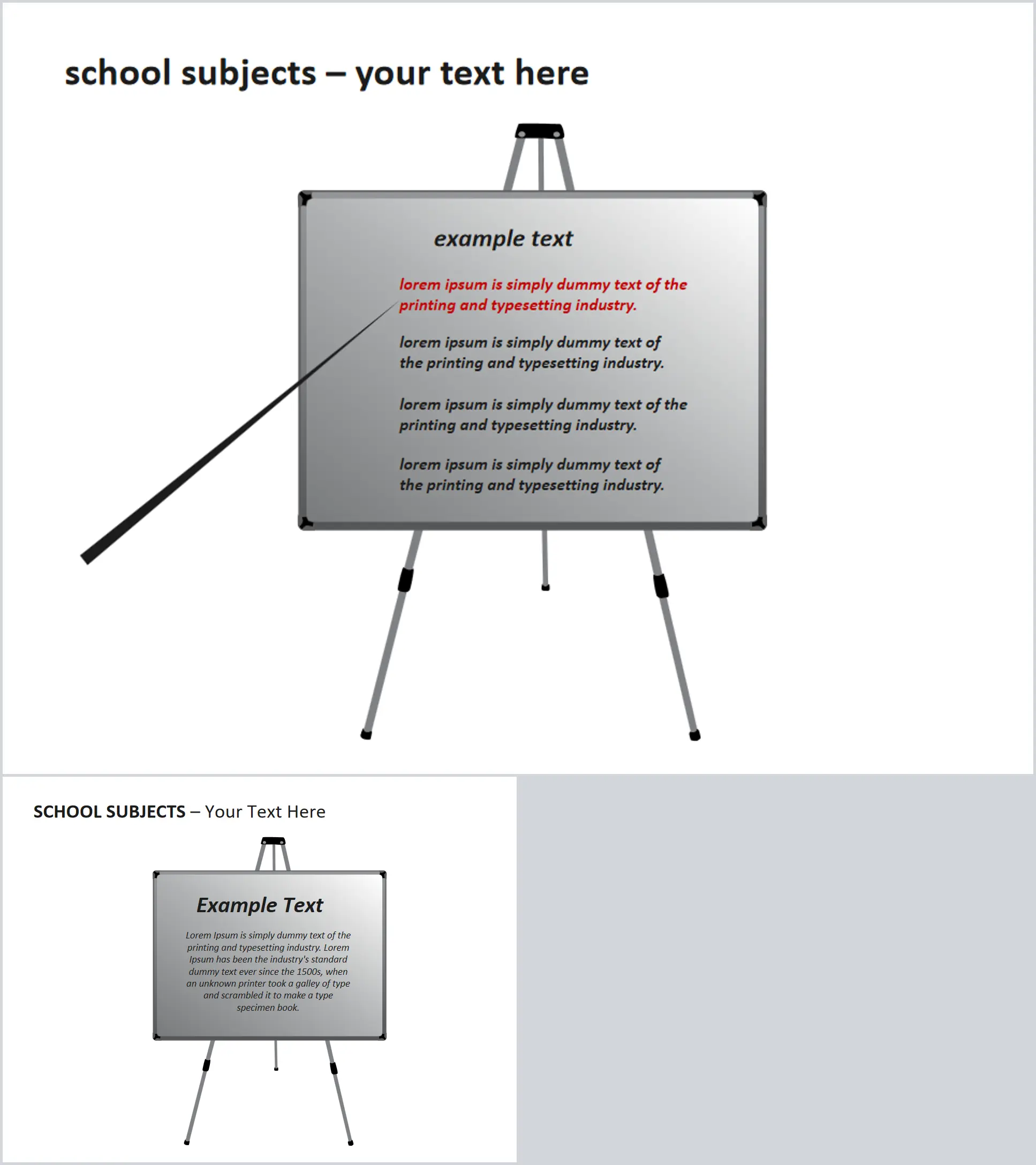 Lecture whiteboard description text box PPT material