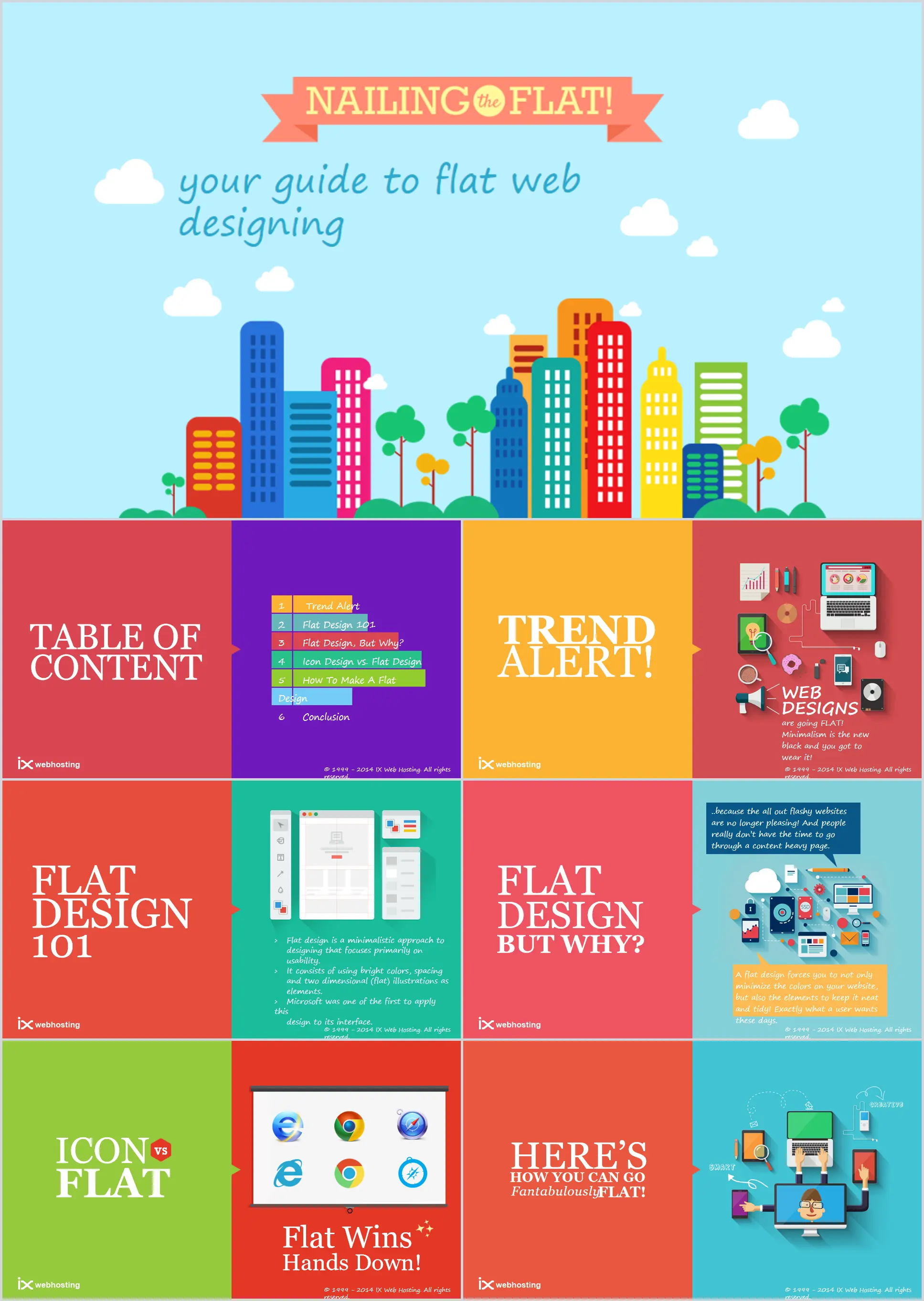 Foreign colorful flat vector business PPT works