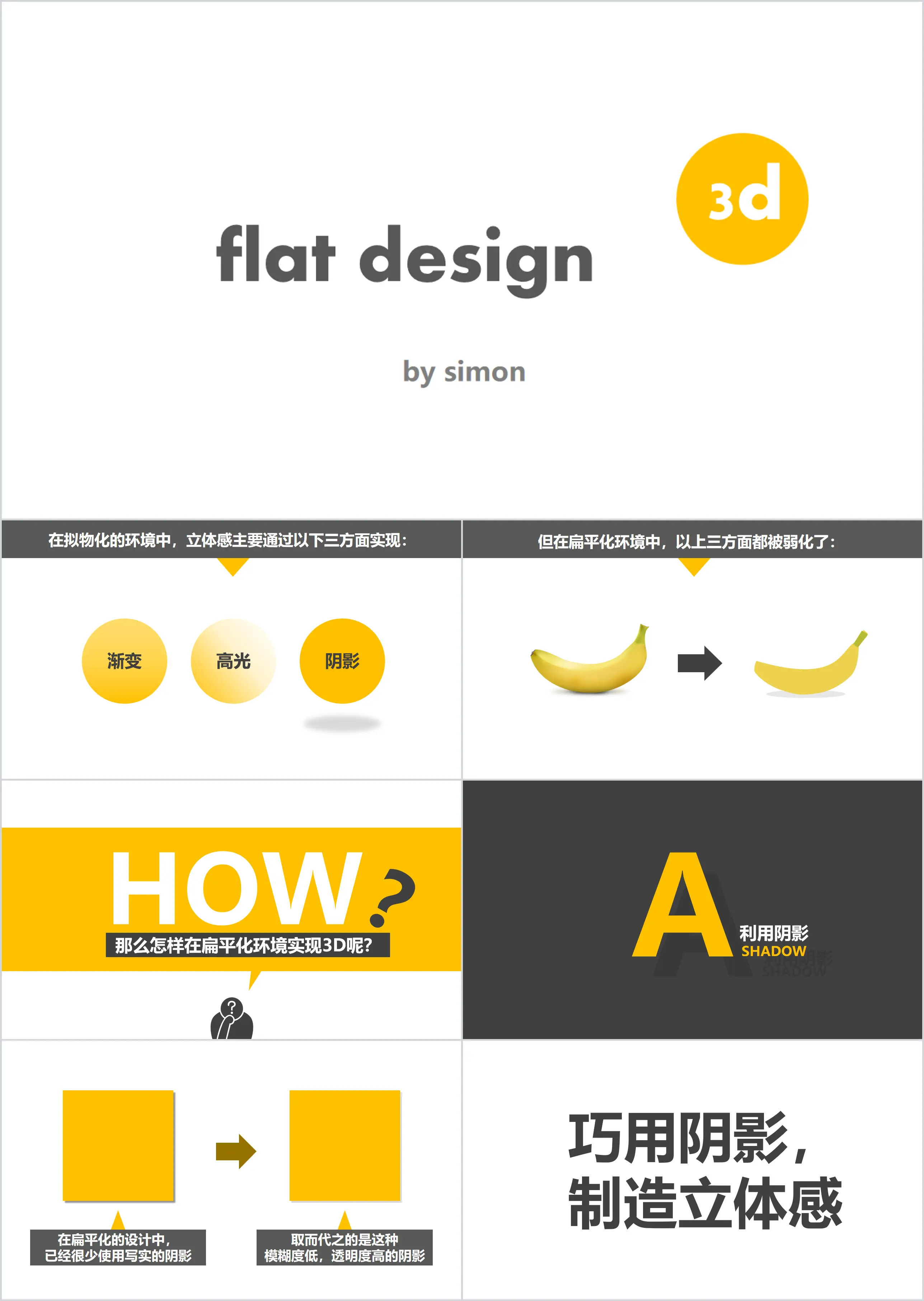 Three-dimensional flat production PPT tutorial