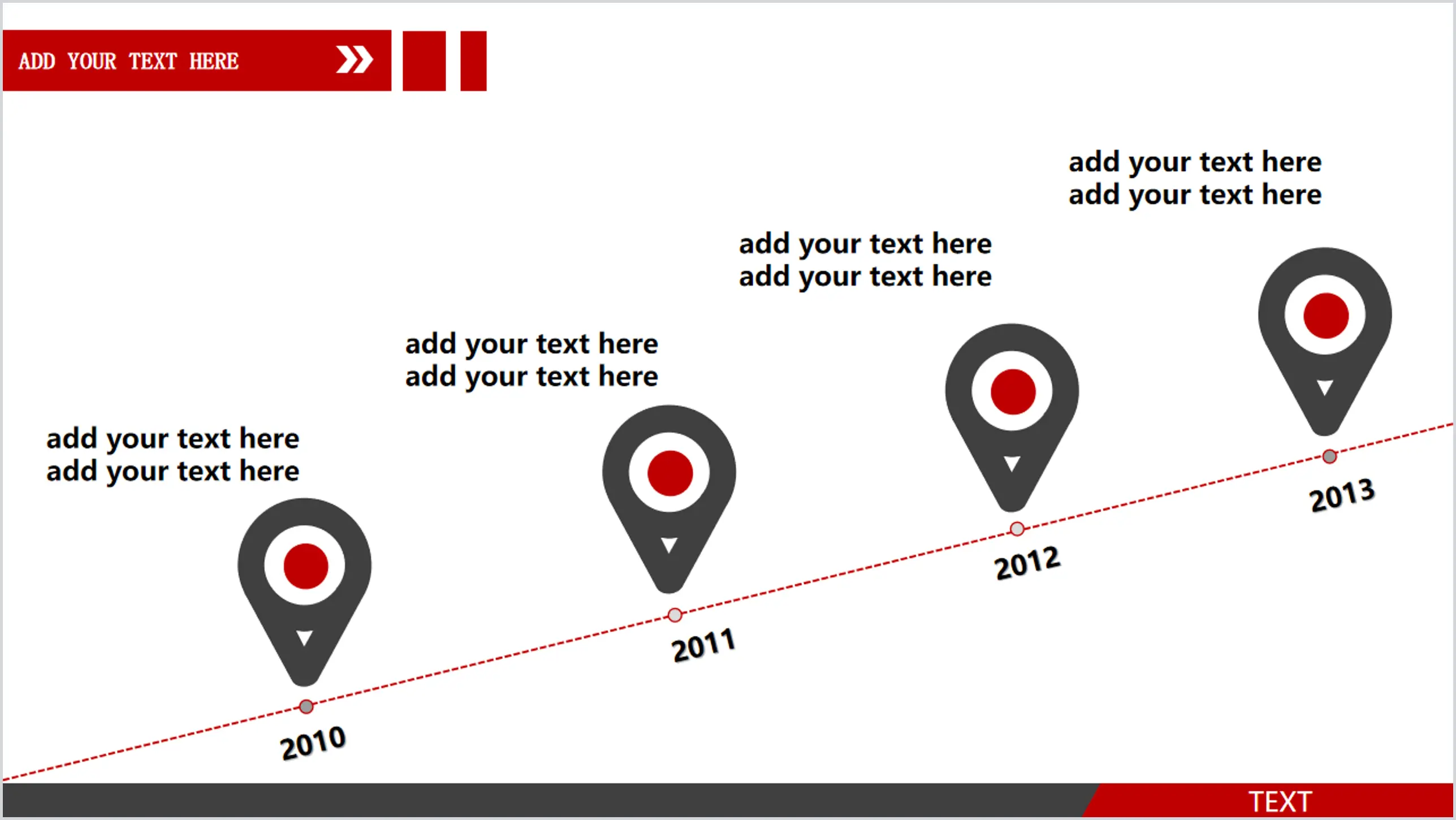 Simple and simple PPT timeline template