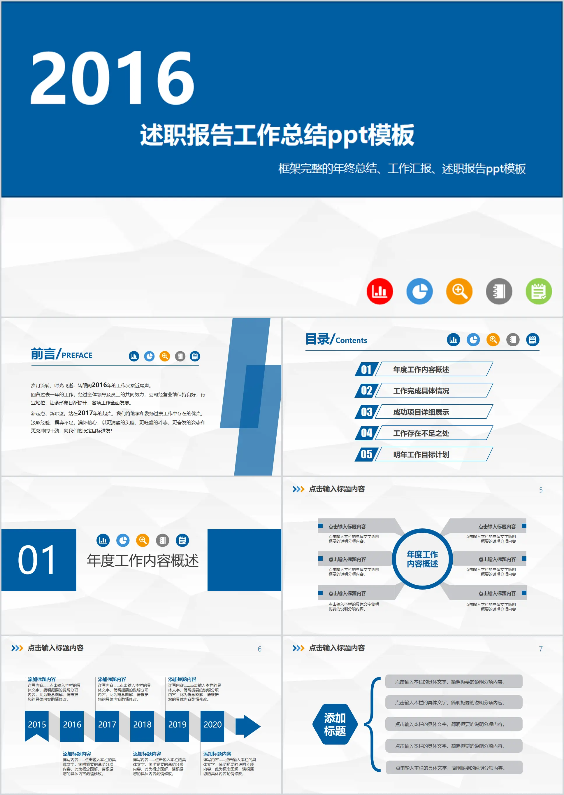 Post year-end debriefing report PPT template