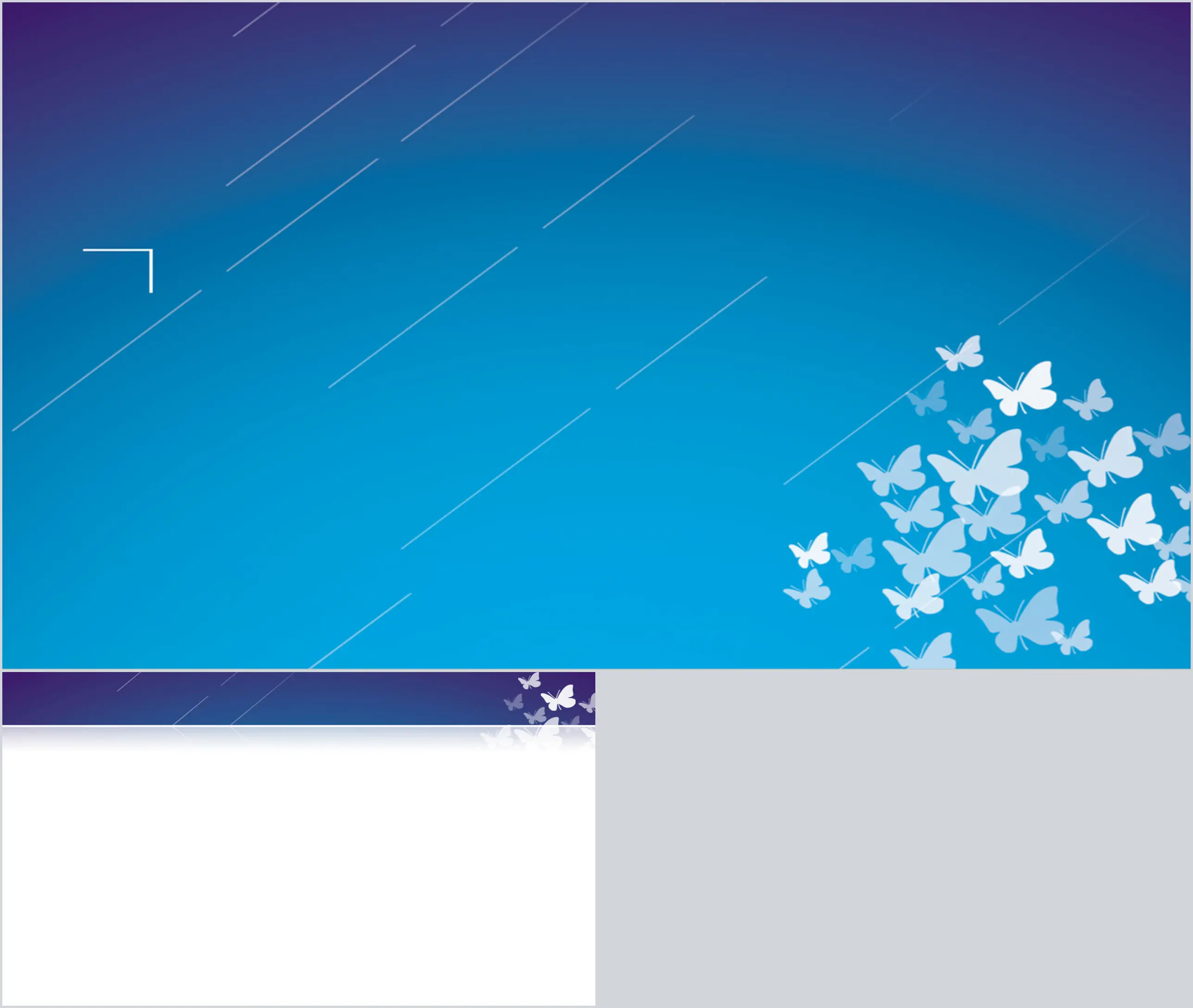 Simple art design butterfly PPT background