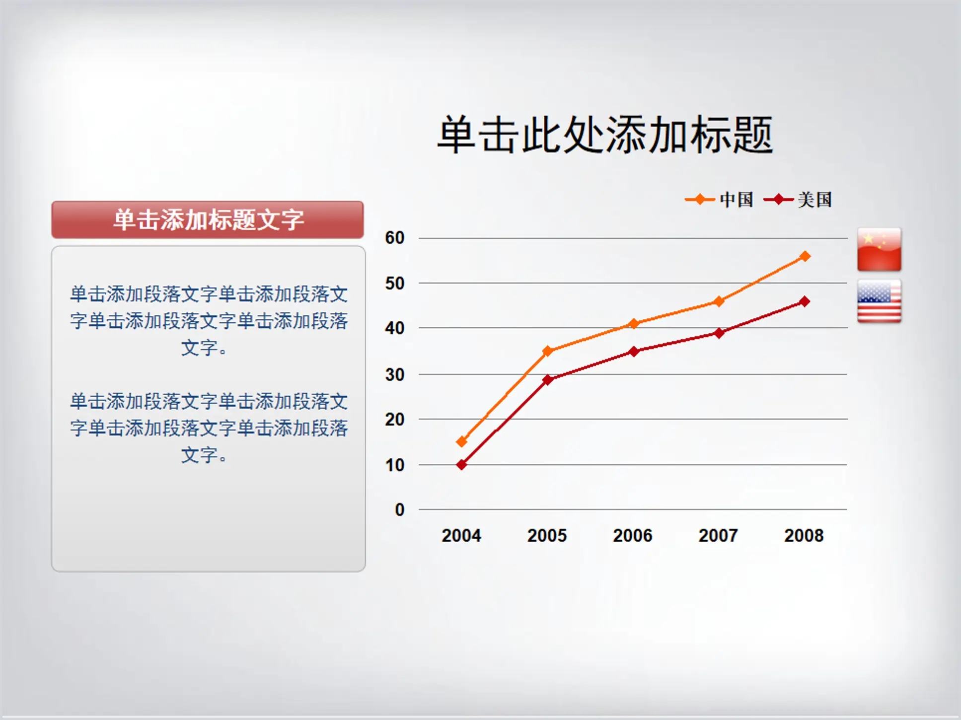 带文本说明框的PPT折线图