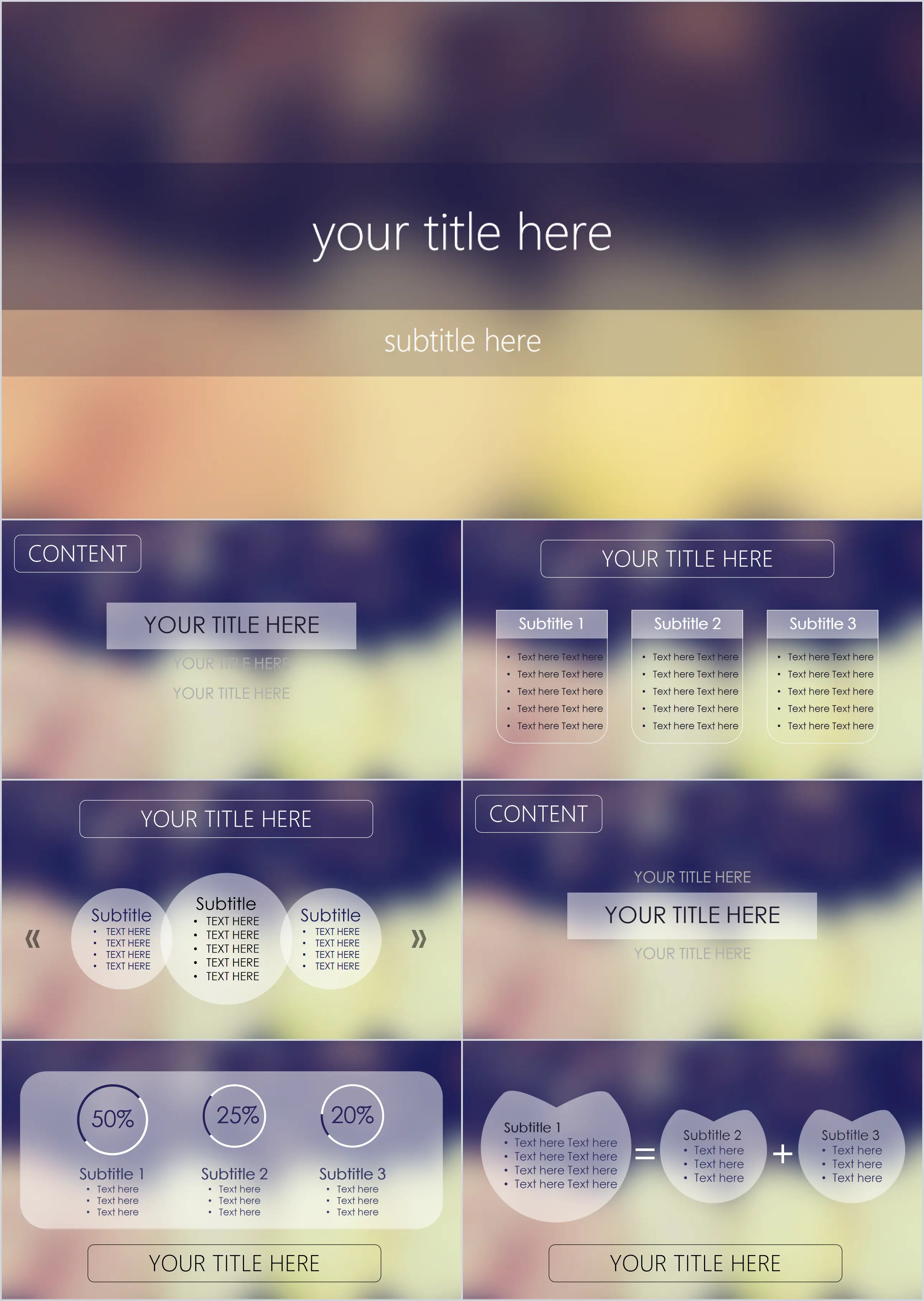 Super nice IOS Apple style PPT template