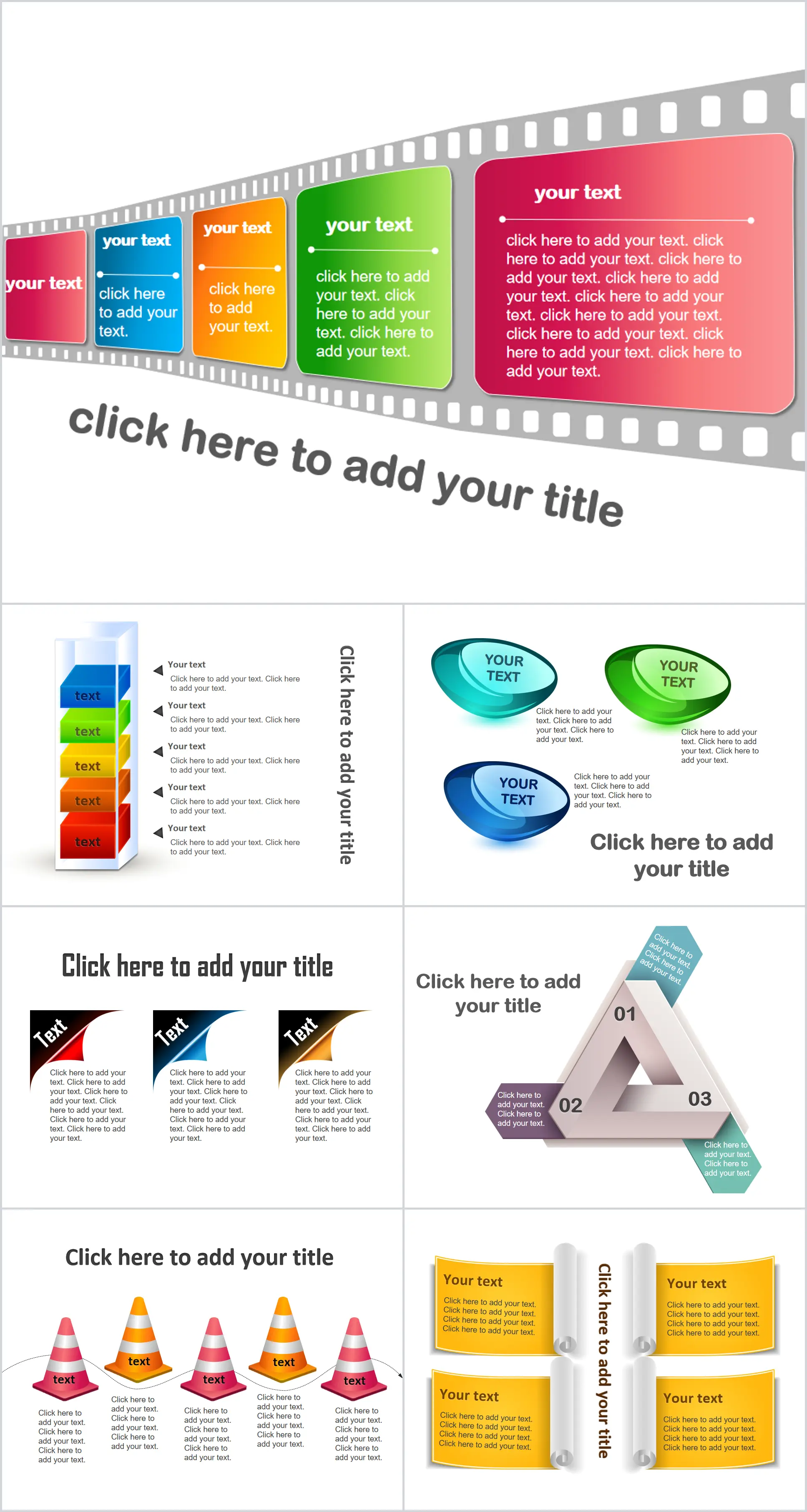 Téléchargement de 180 pages de graphiques PPT étrangers de qualité