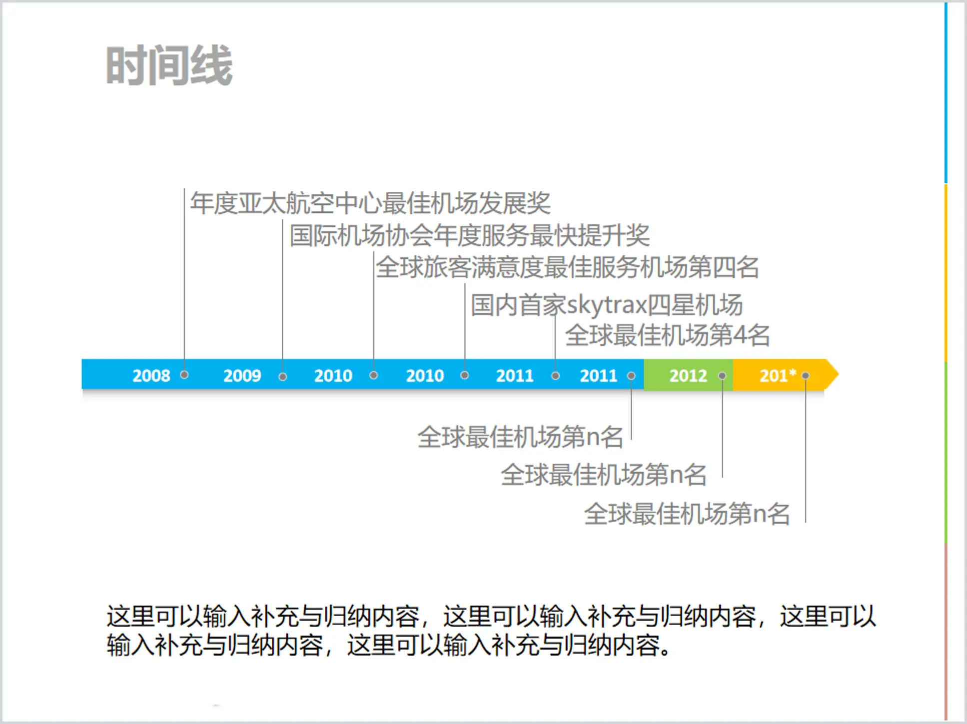 大事记时间线PPT模板素材