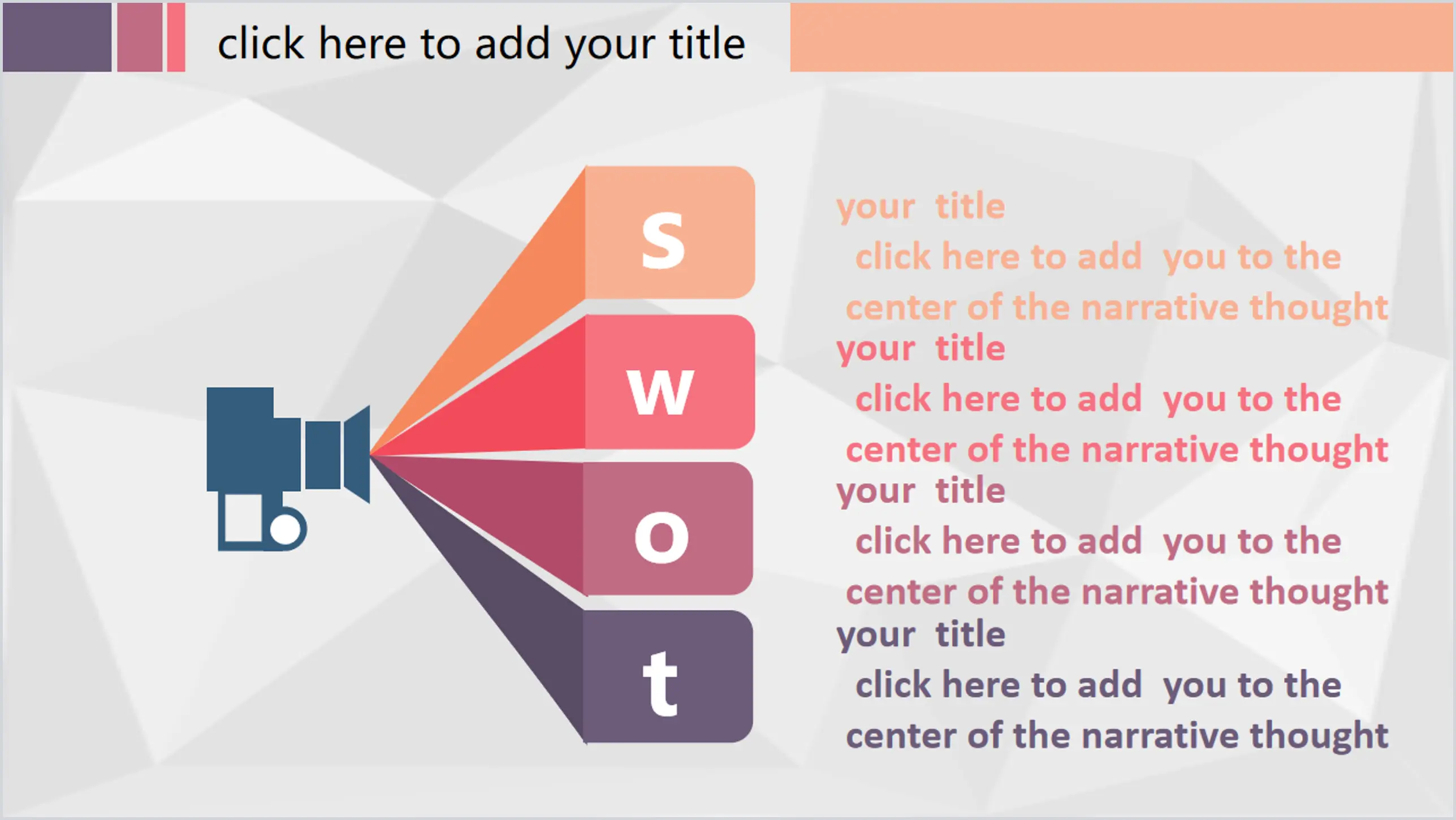 Tableau d'analyse SWOT de conception plate