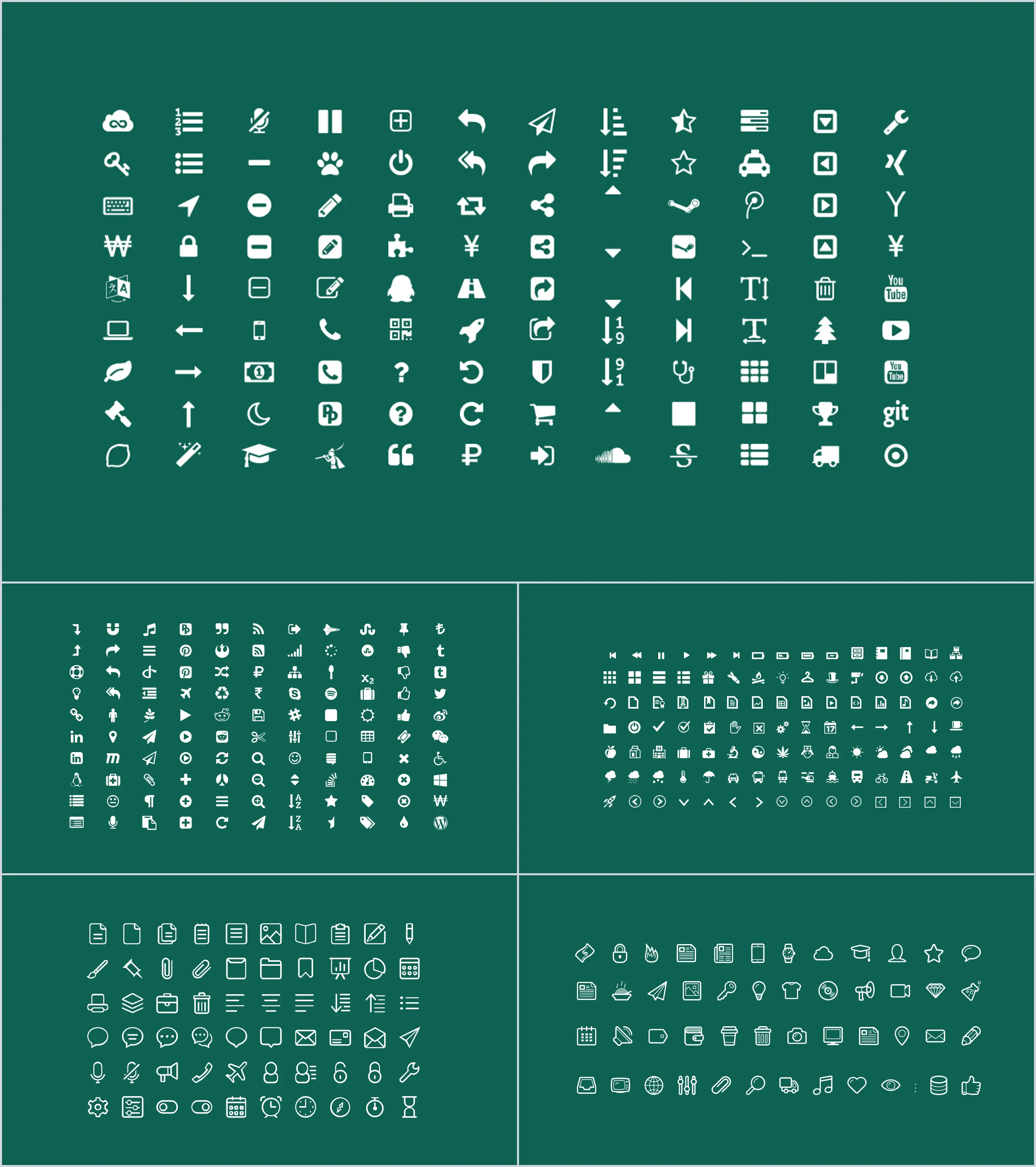 400多個精美實用PPT小圖標