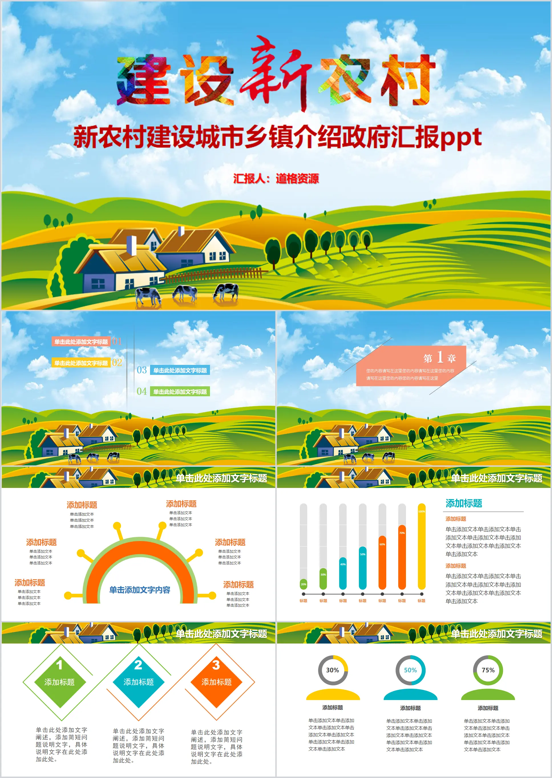 New rural construction cities and towns introduction government report PPT