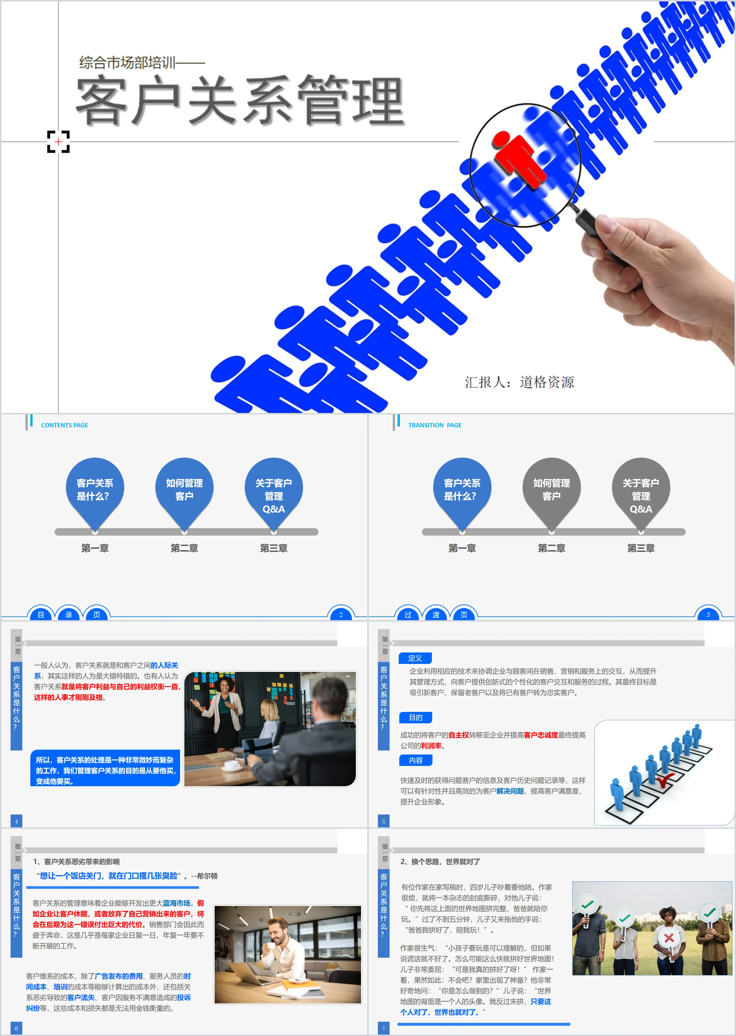 Customer relationship management training PPT courseware