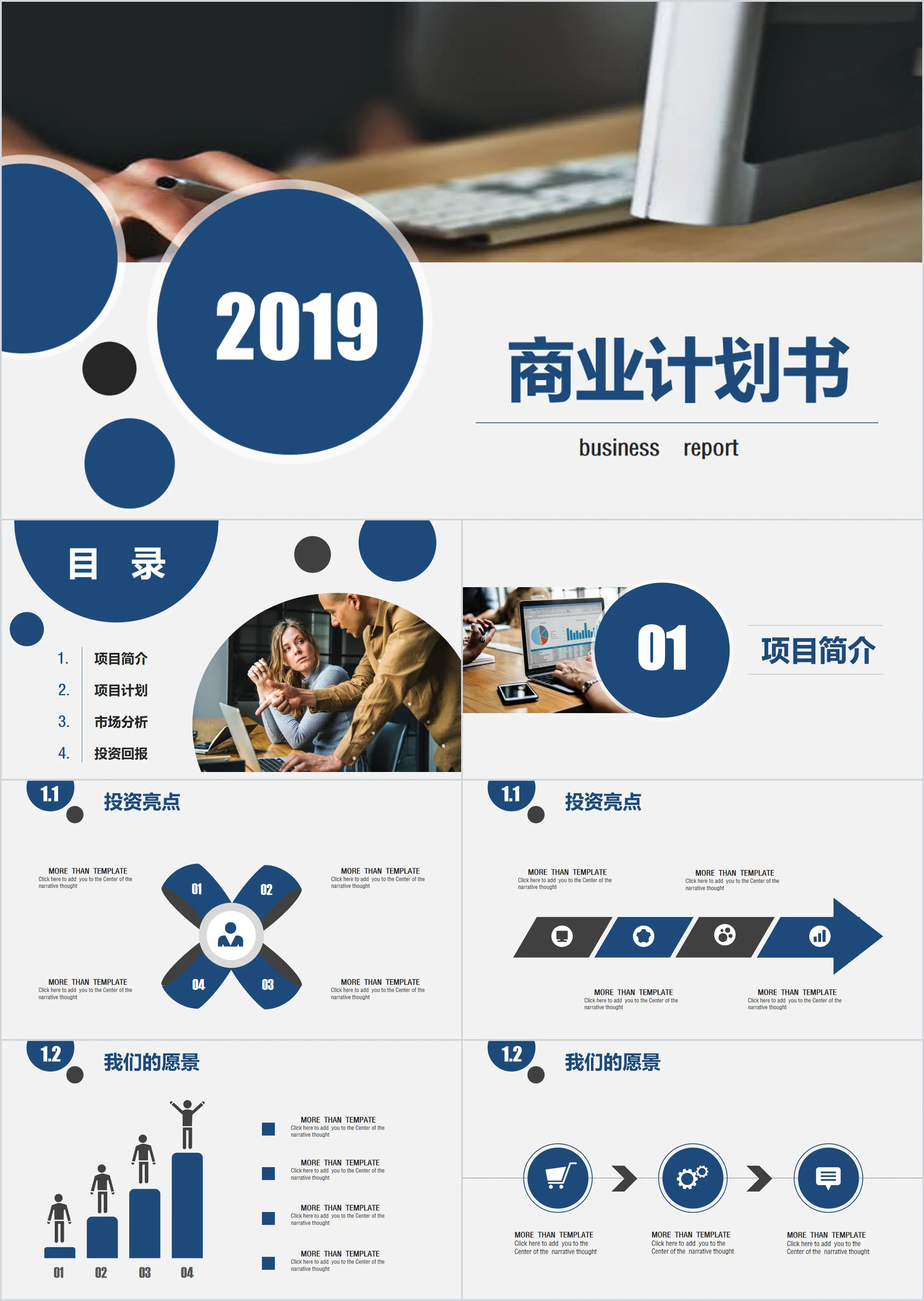 2019年通用商业计划书ppt模板