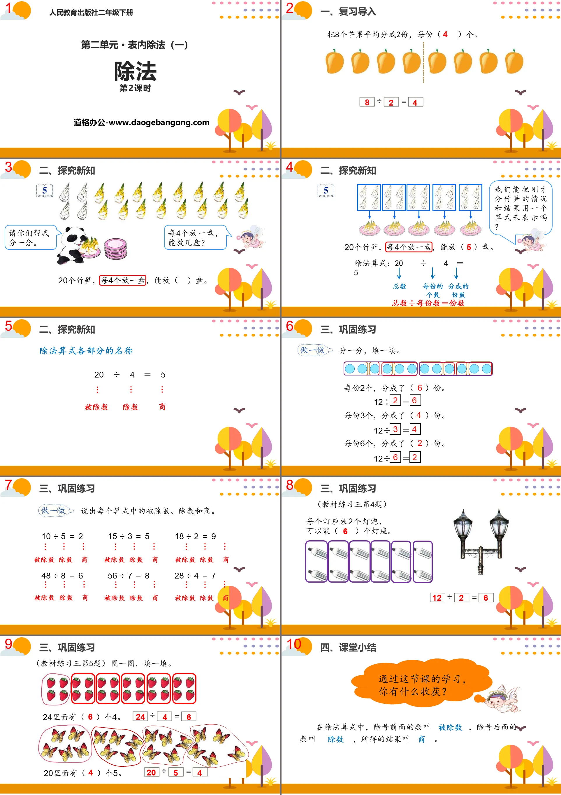 "Division" Division within the table PPT (Lesson 2)