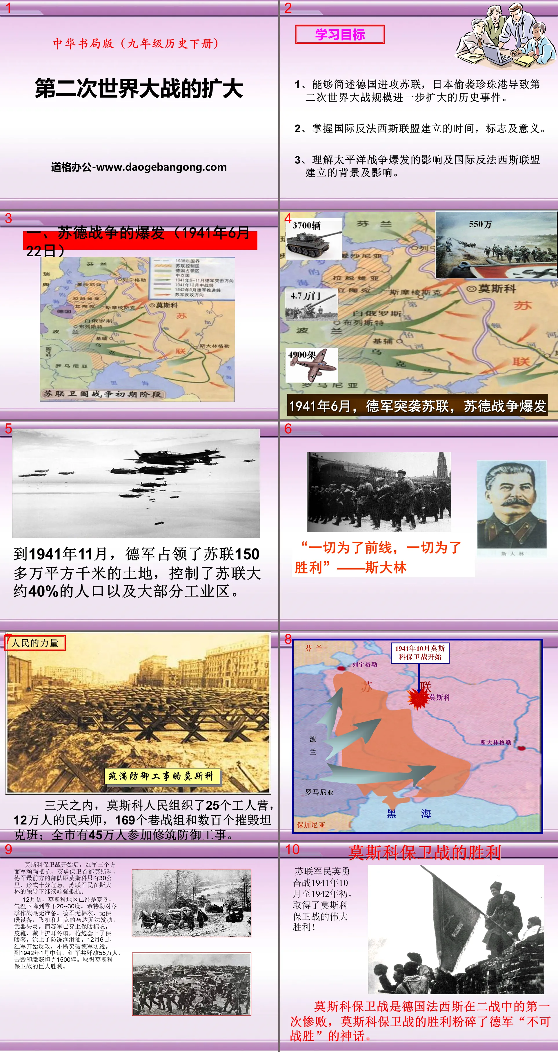 "The Expansion of World War II" World War II PPT Courseware 2