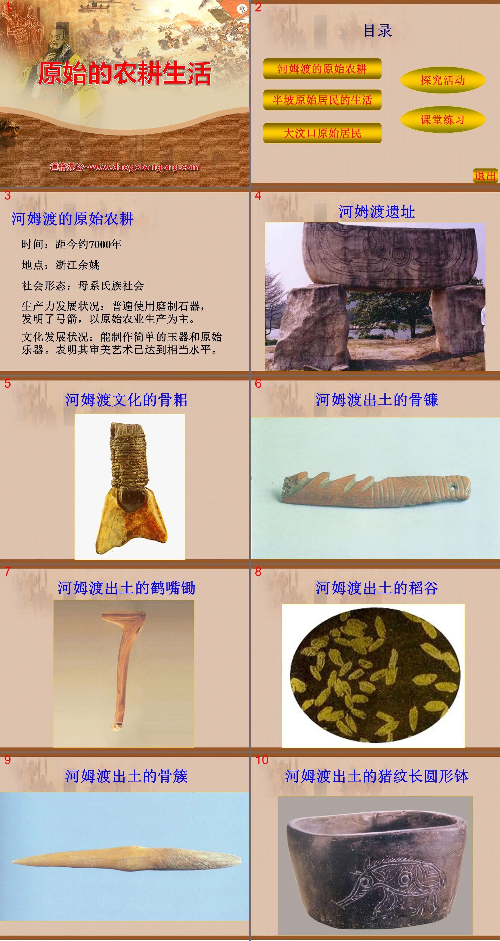 《原始的农耕生活》中华文明的起源PPT课件3
