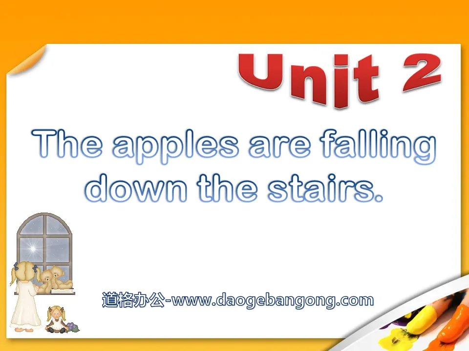 《The apples are falling down the stairs》PPT課件3