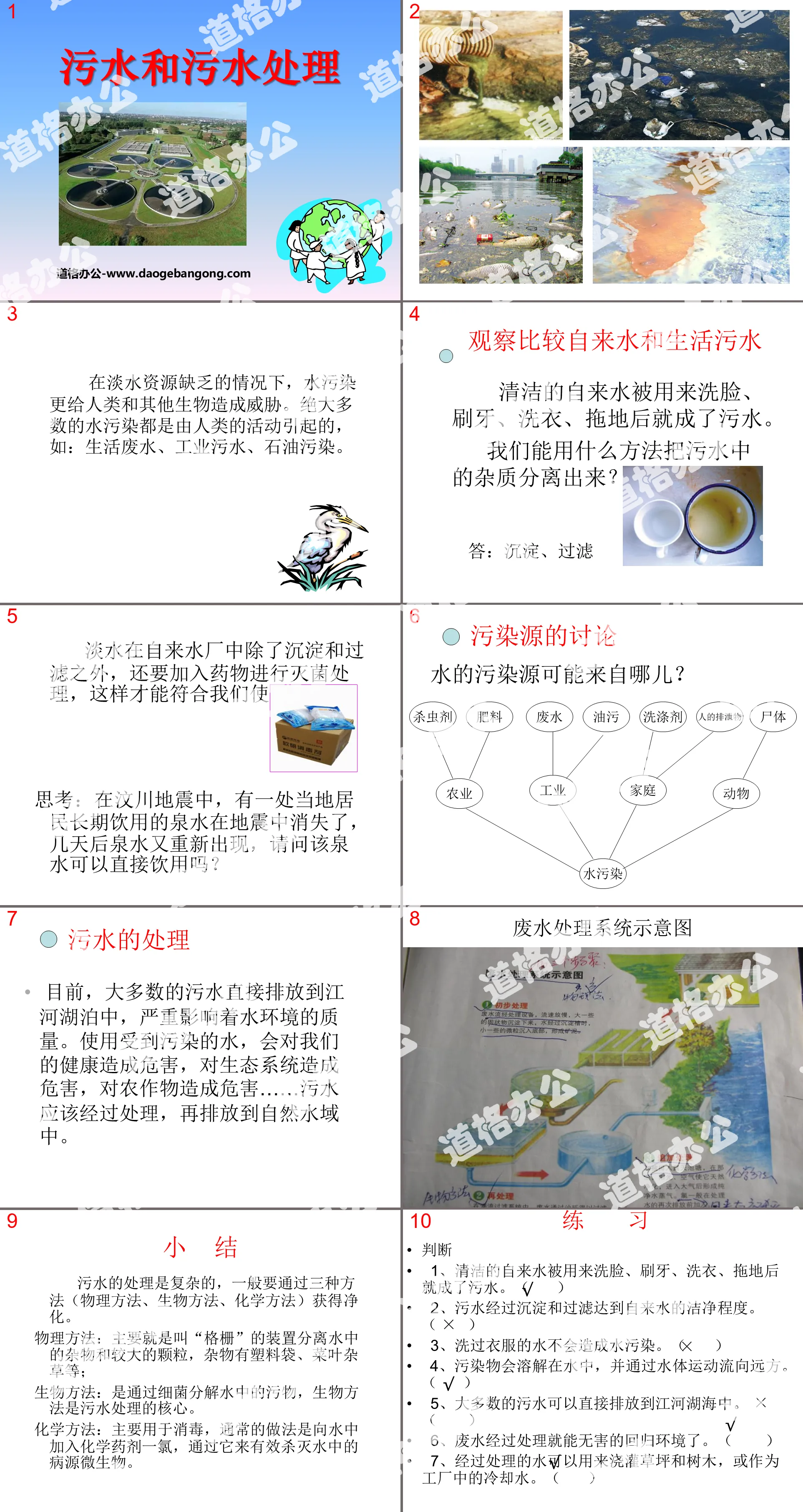 《污水和污水处理》环境和我们PPT课件3