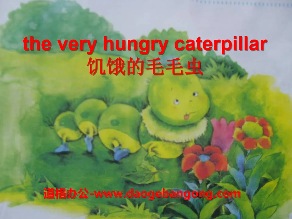 "The Hungry Caterpillar" PPT courseware