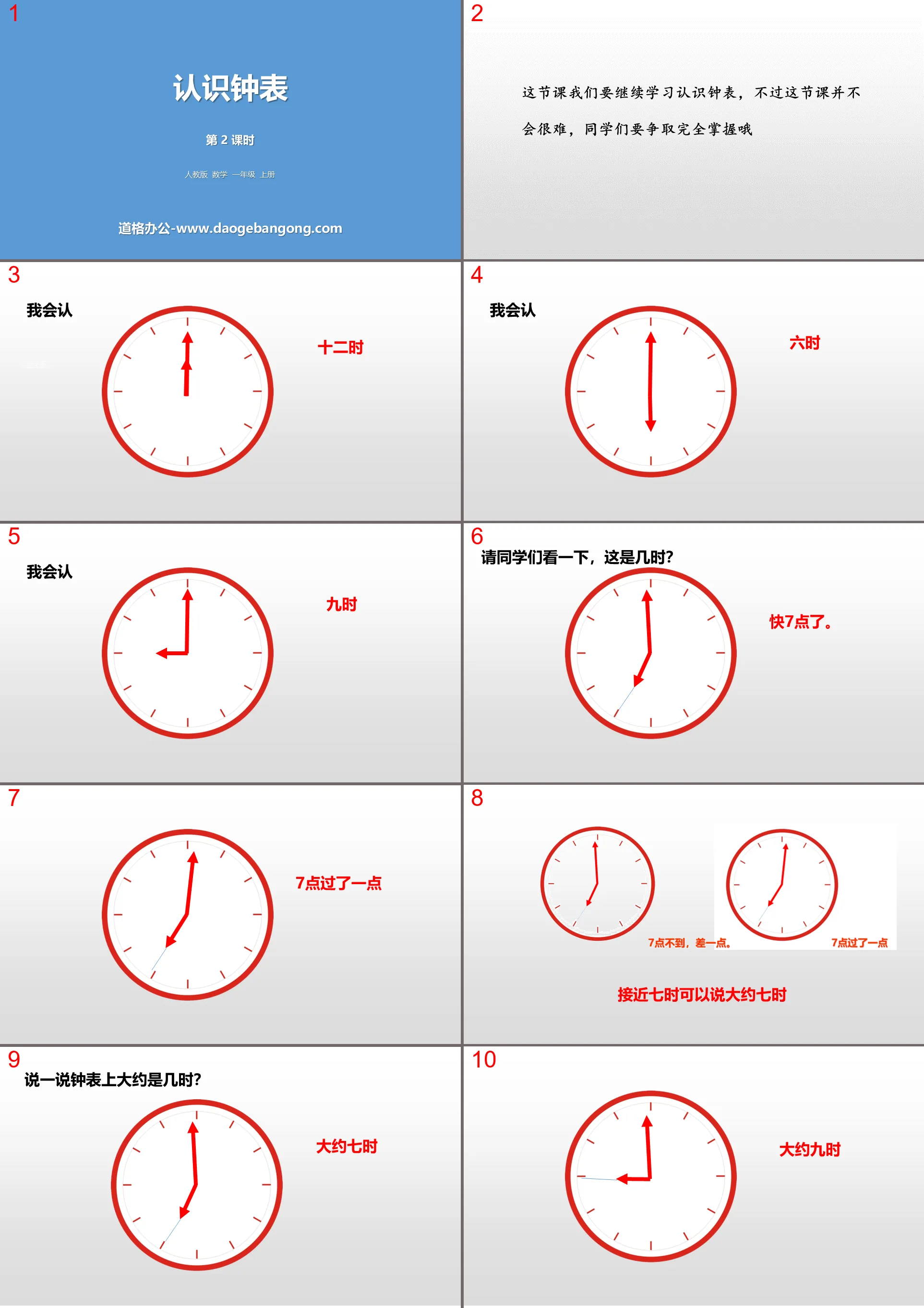 "Understanding Clocks" PPT (Lesson 2)