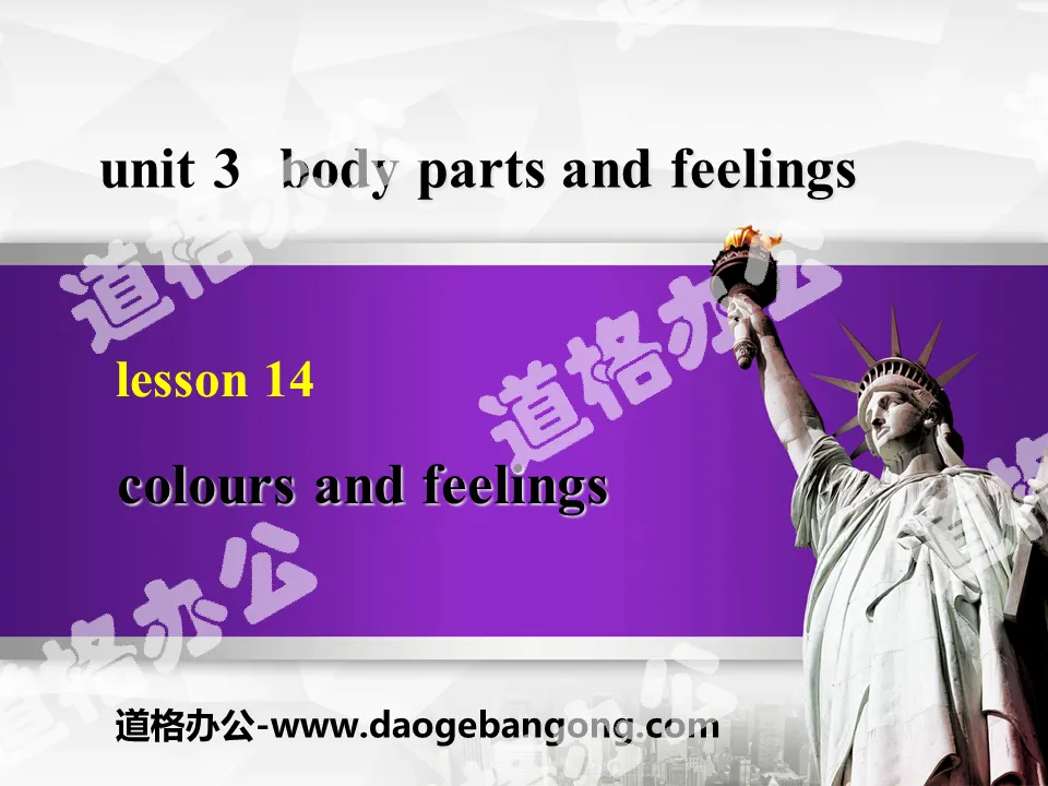 "Colours and Feelings" Body Parts and Feelings PPT courseware download