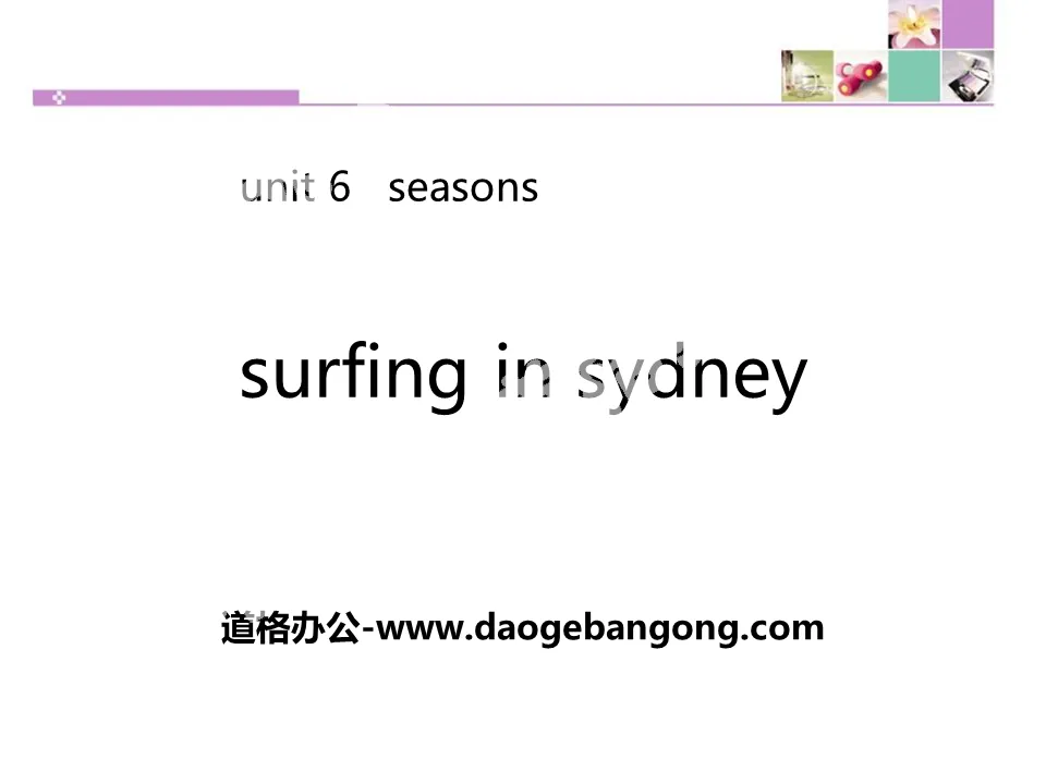 《Surfing in Sydney》Seasons PPT下载
