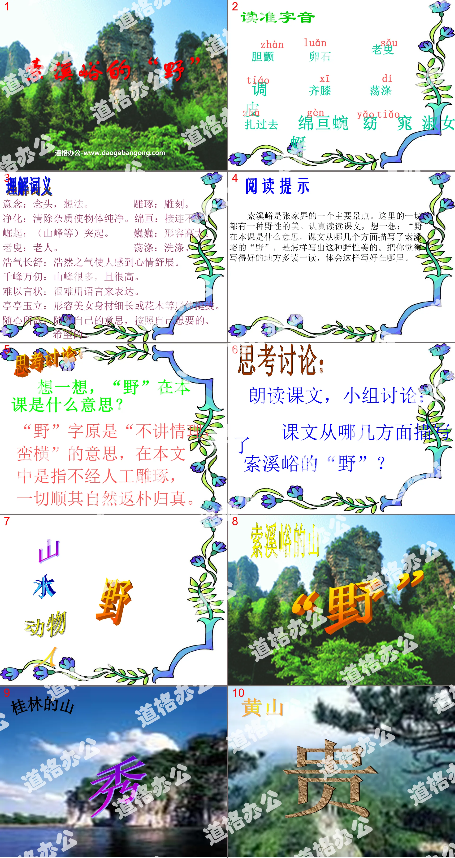 "The "Wildness" of Suoxiyu" PPT courseware download 5