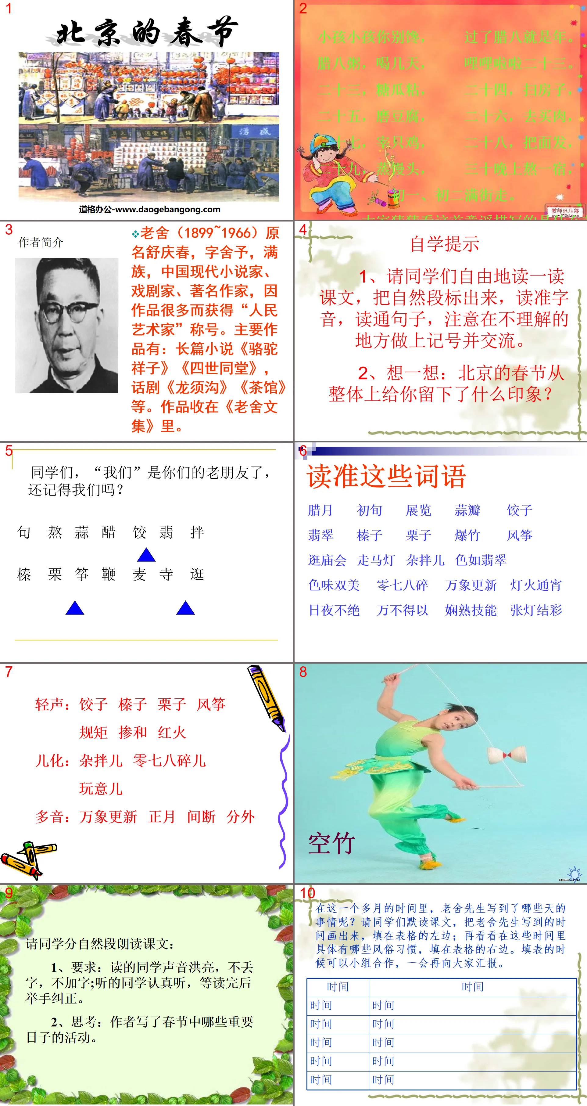 "Spring Festival in Beijing" PPT courseware 7