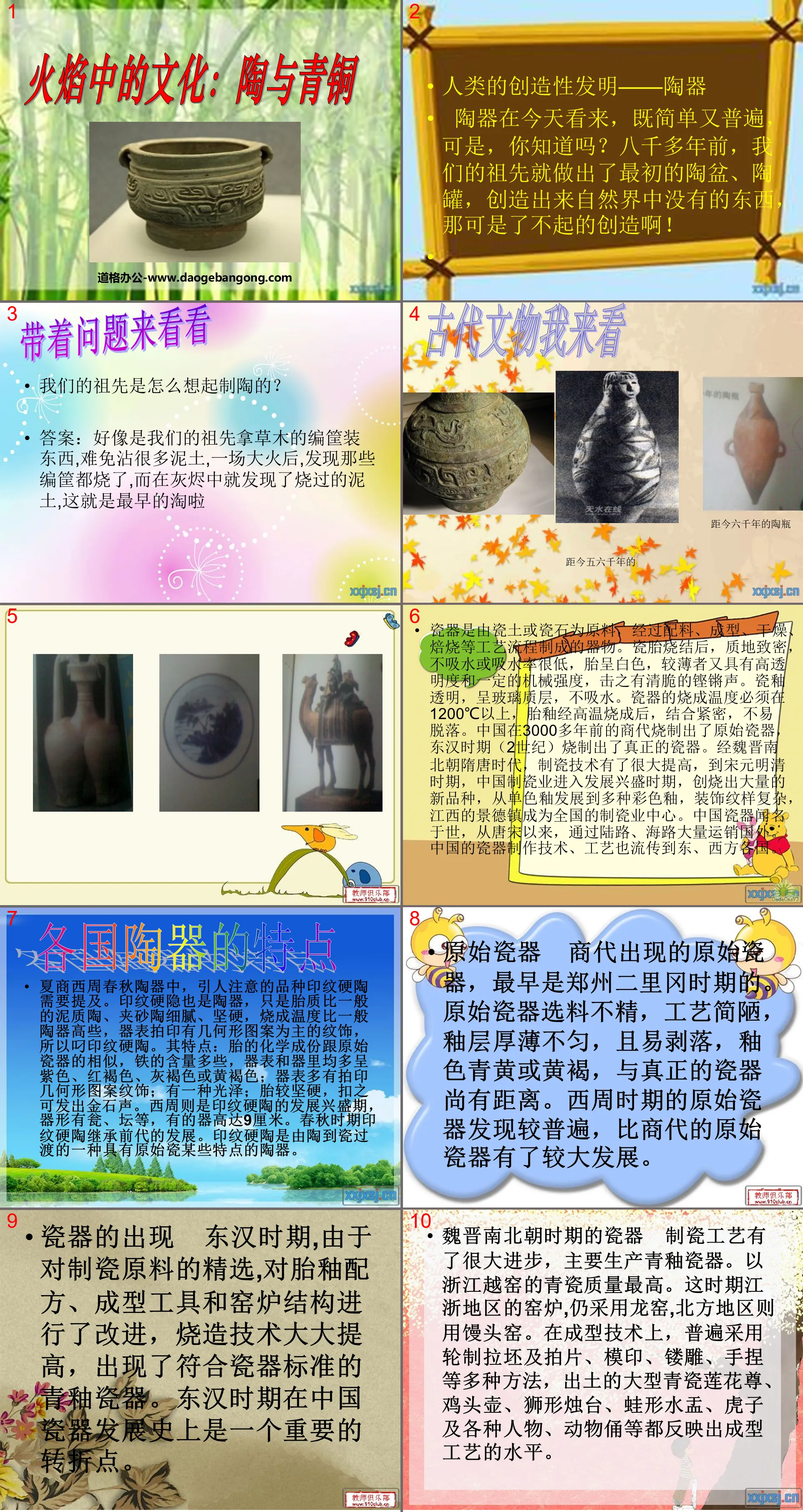 《火焰中的文化：陶与青铜》追根寻源PPT课件2
