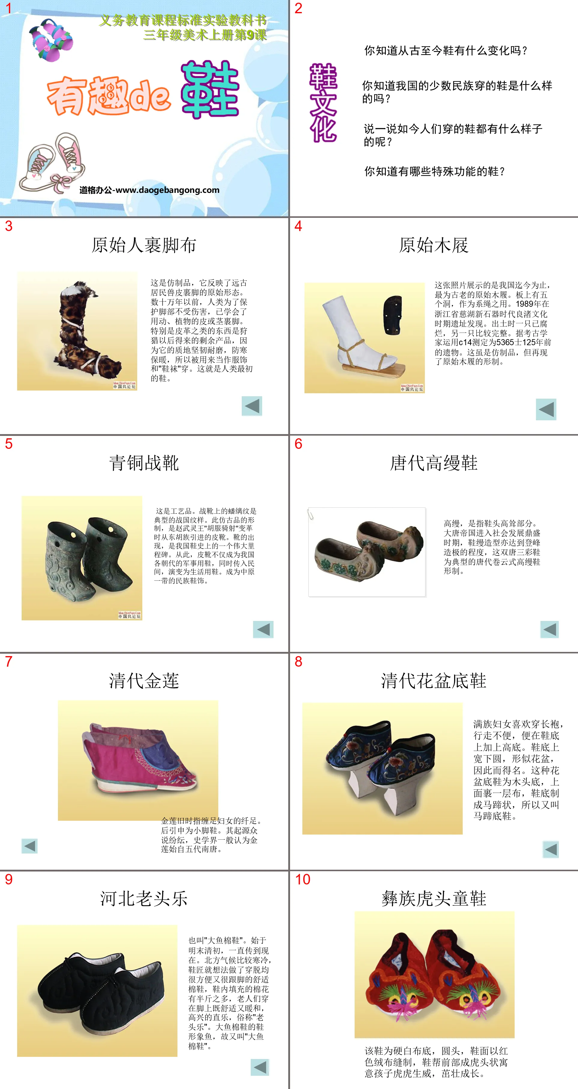 "Interesting Shoes" PPT courseware
