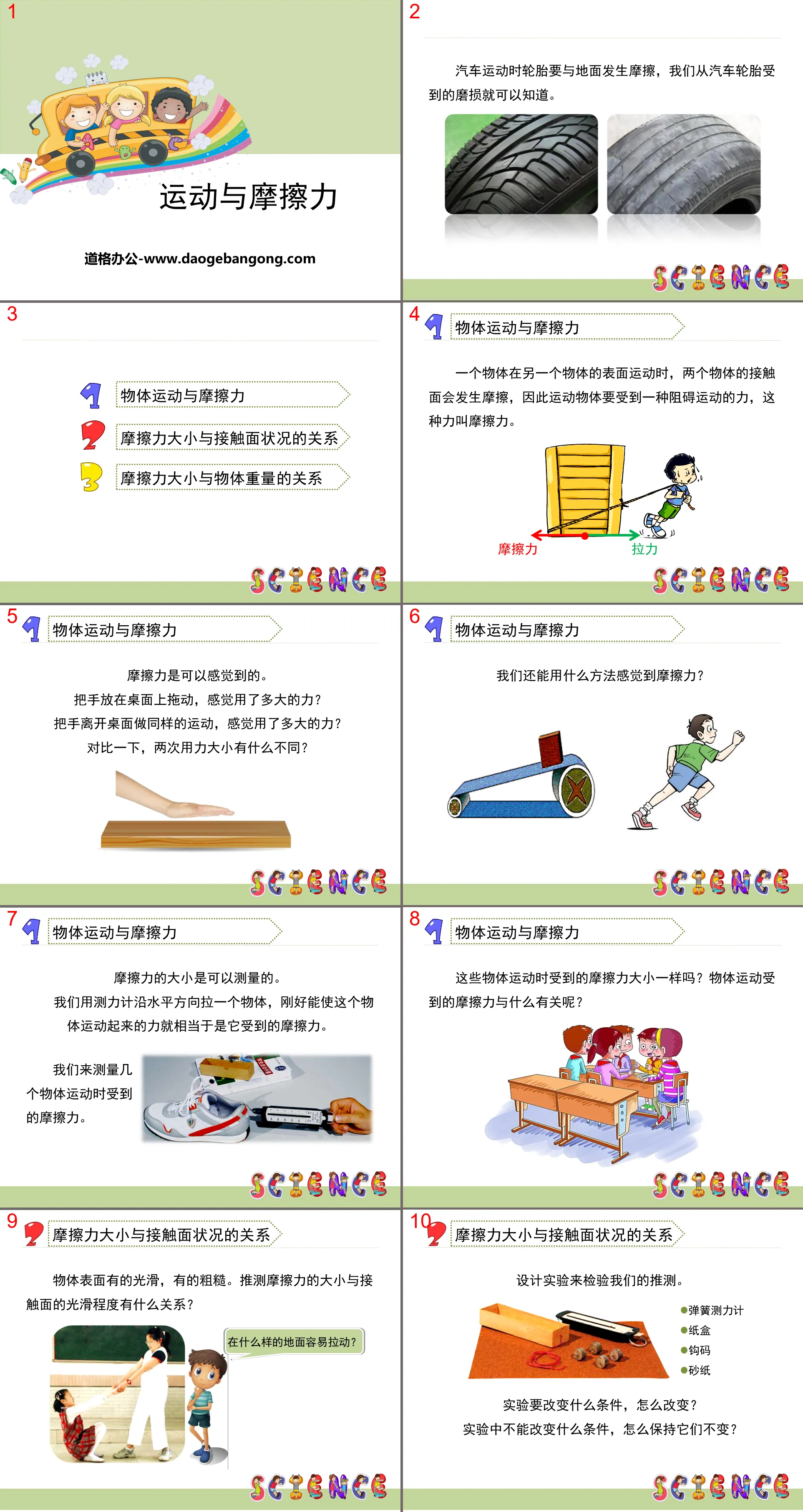 《运动与摩擦力》运动和力PPT