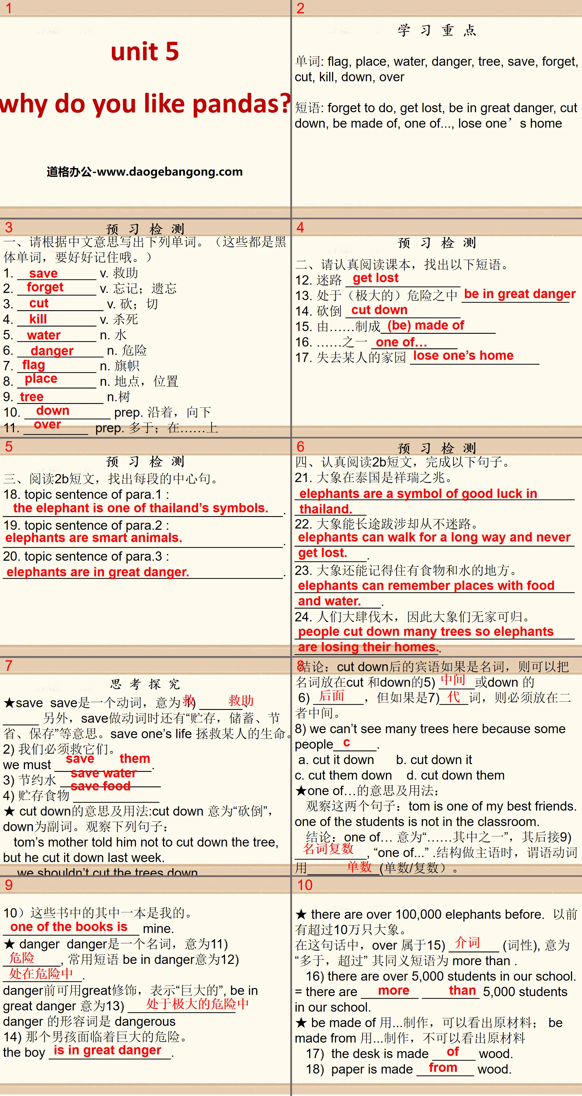 "Why do you like pandas?" PPT courseware 9