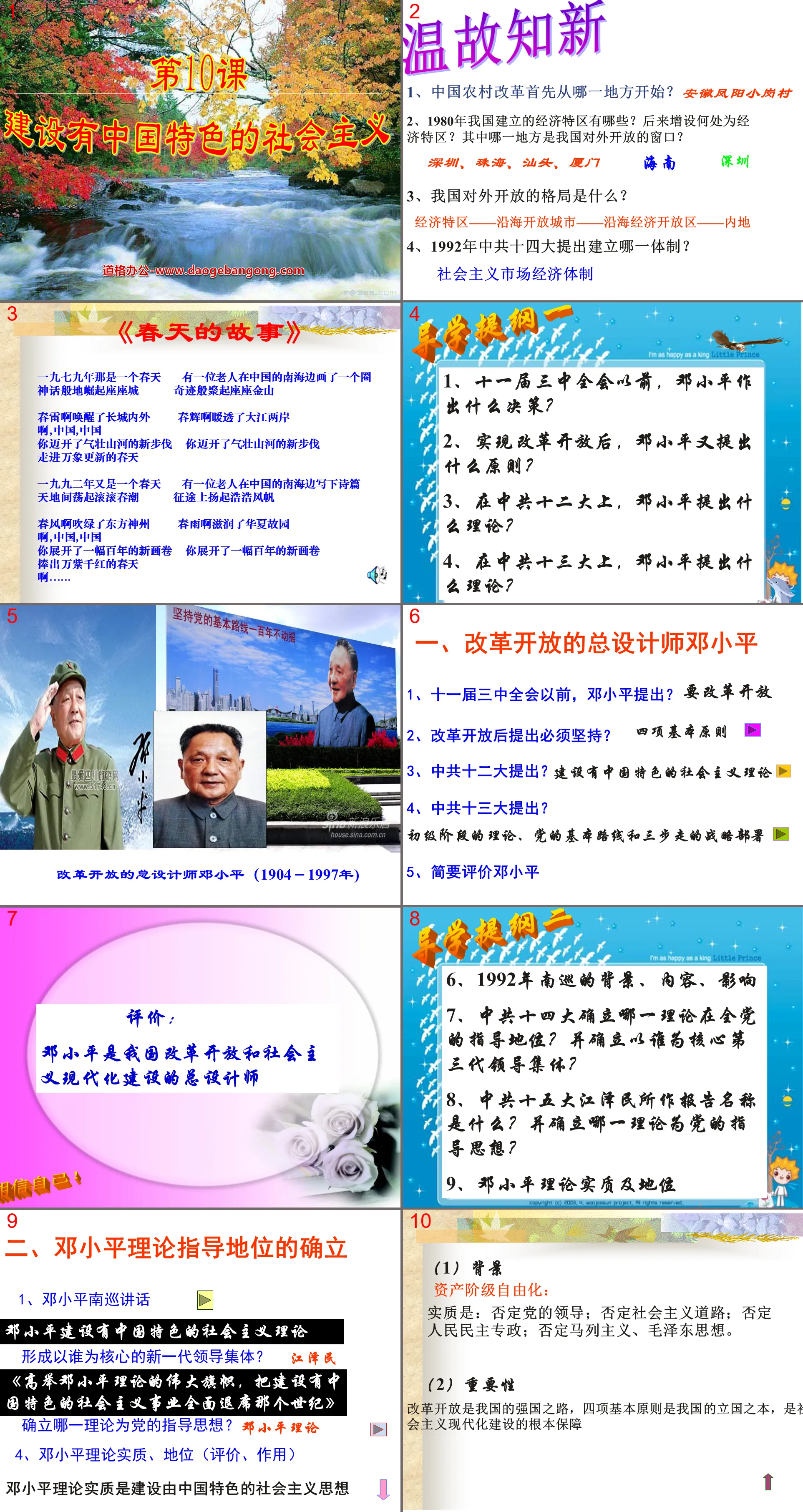 "Building Socialism with Chinese Characteristics" PPT courseware 4