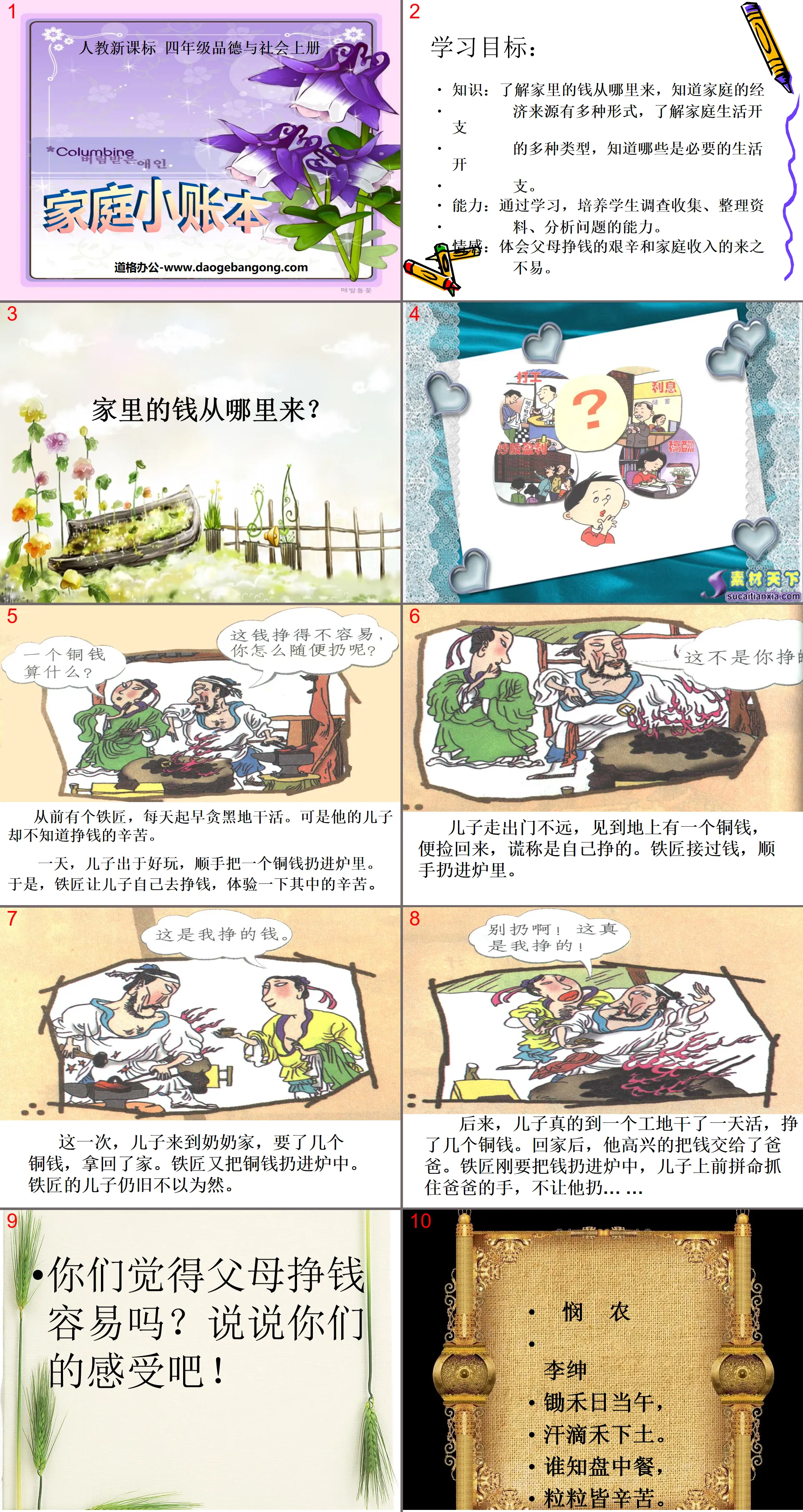 《家庭小帳本》花錢的學問PPT課件3