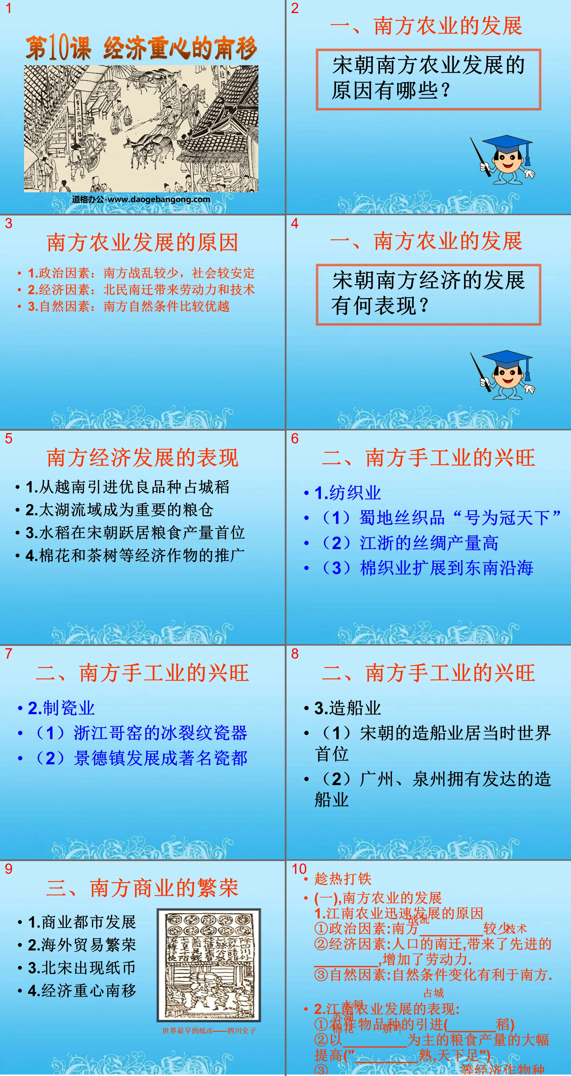 《經濟重心的南移》經濟重心的南移與民族關係的發展PPT課件5